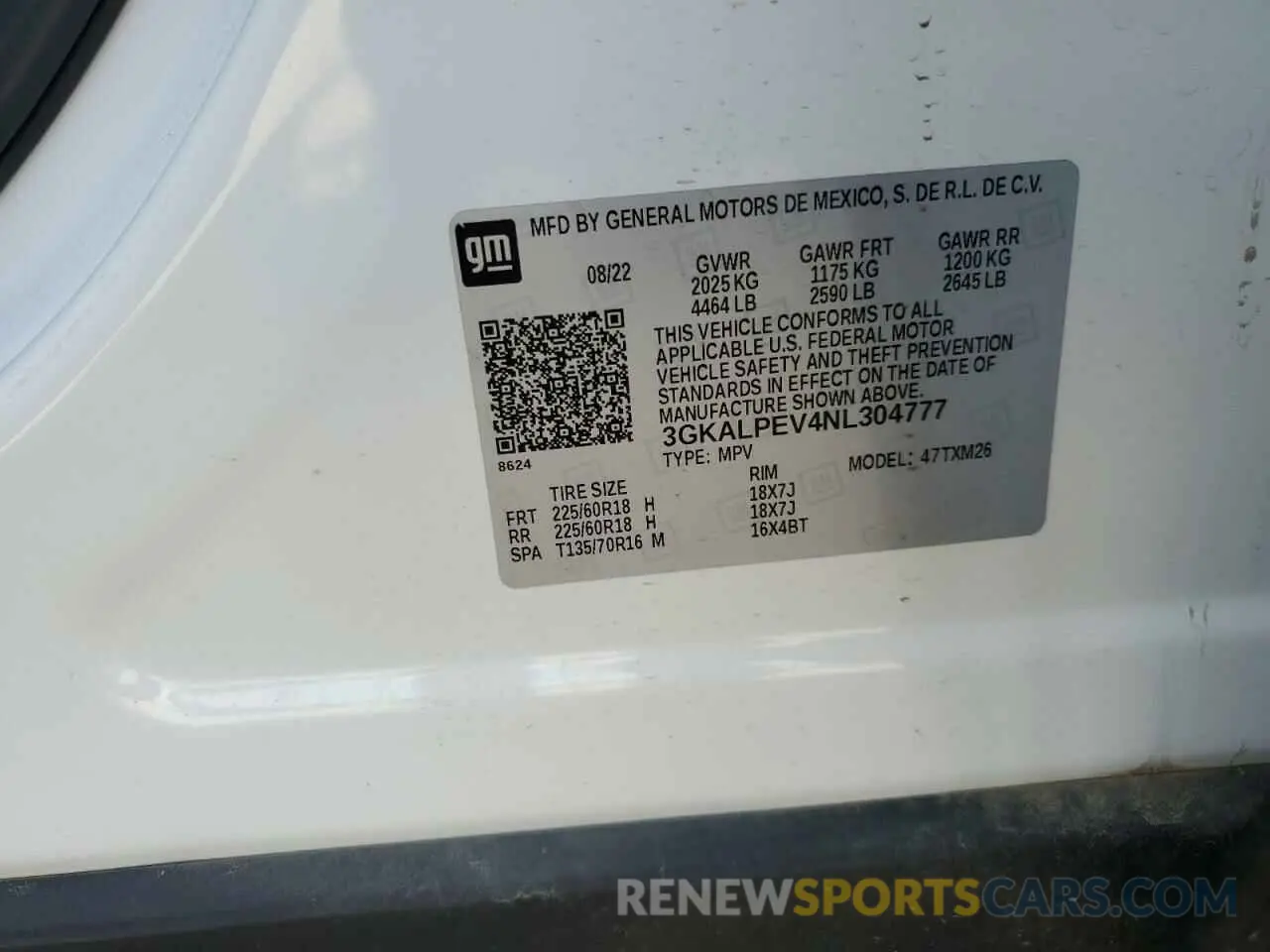 13 Photograph of a damaged car 3GKALPEV4NL304777 GMC TERRAIN 2022