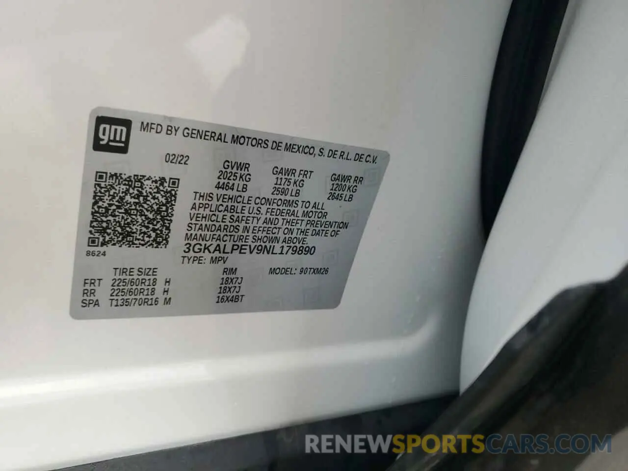 12 Фотография поврежденного автомобиля 3GKALPEV9NL179890 GMC TERRAIN 2022