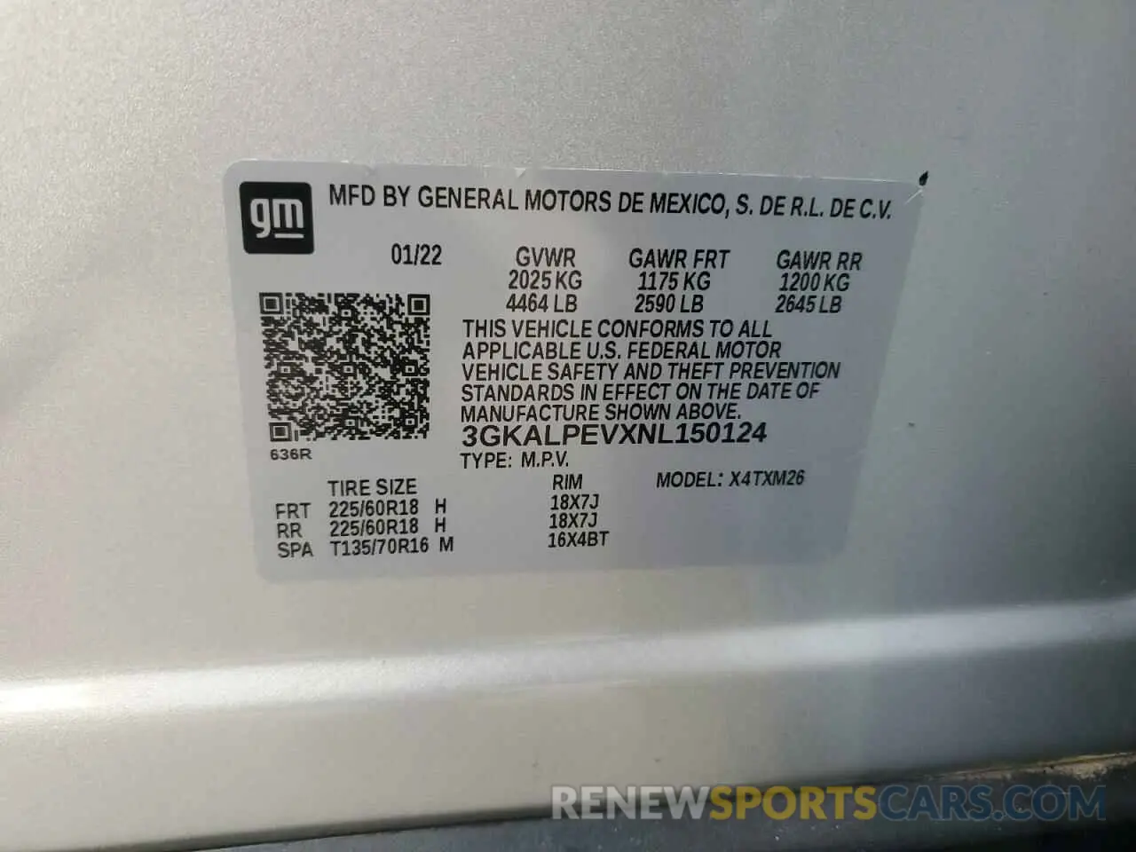 15 Photograph of a damaged car 3GKALPEVXNL150124 GMC TERRAIN 2022