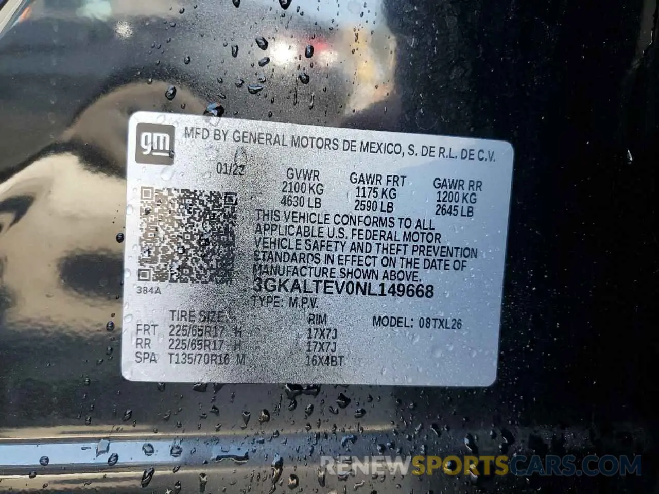 13 Фотография поврежденного автомобиля 3GKALTEV0NL149668 GMC TERRAIN 2022