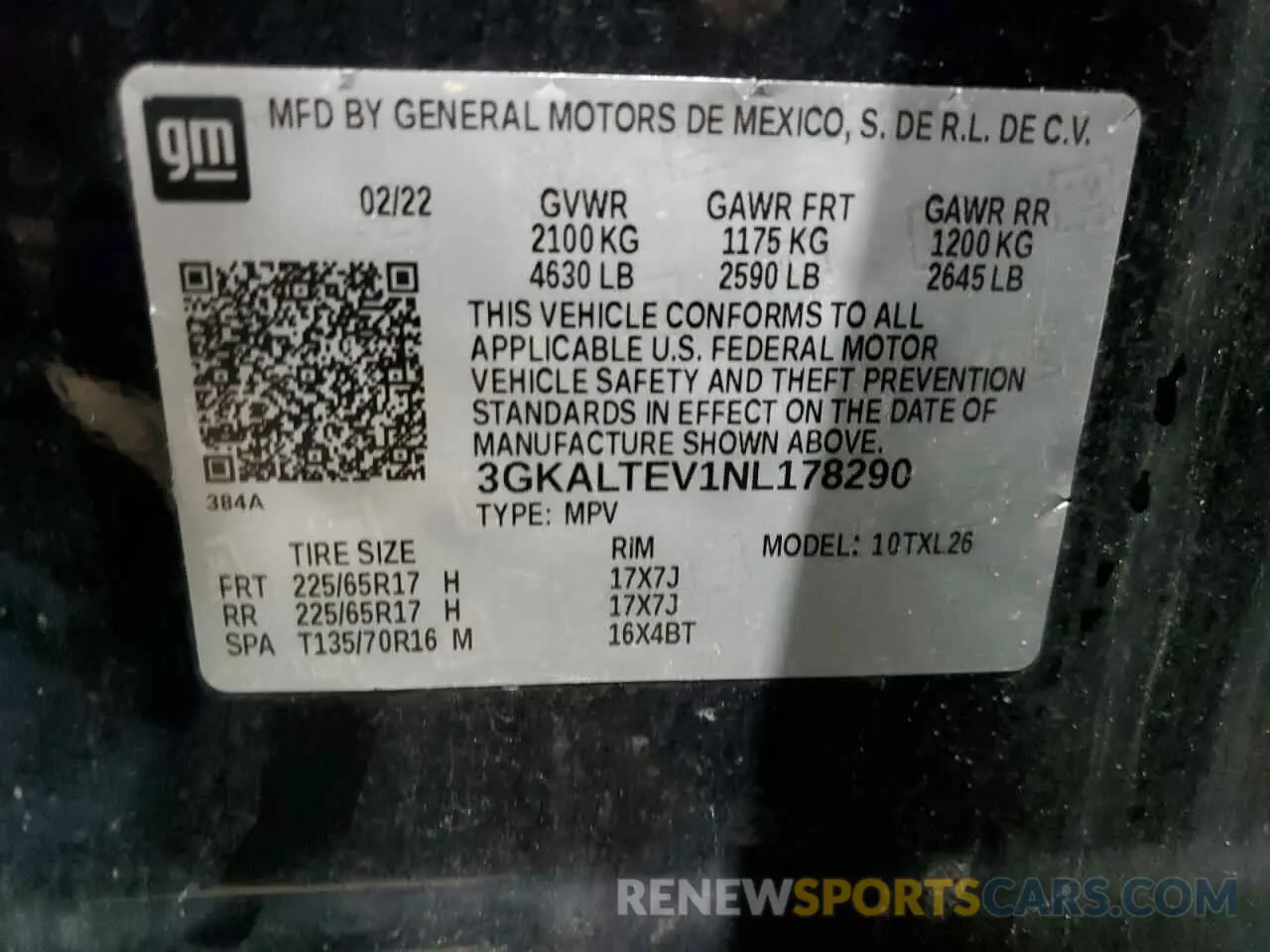13 Photograph of a damaged car 3GKALTEV1NL178290 GMC TERRAIN 2022