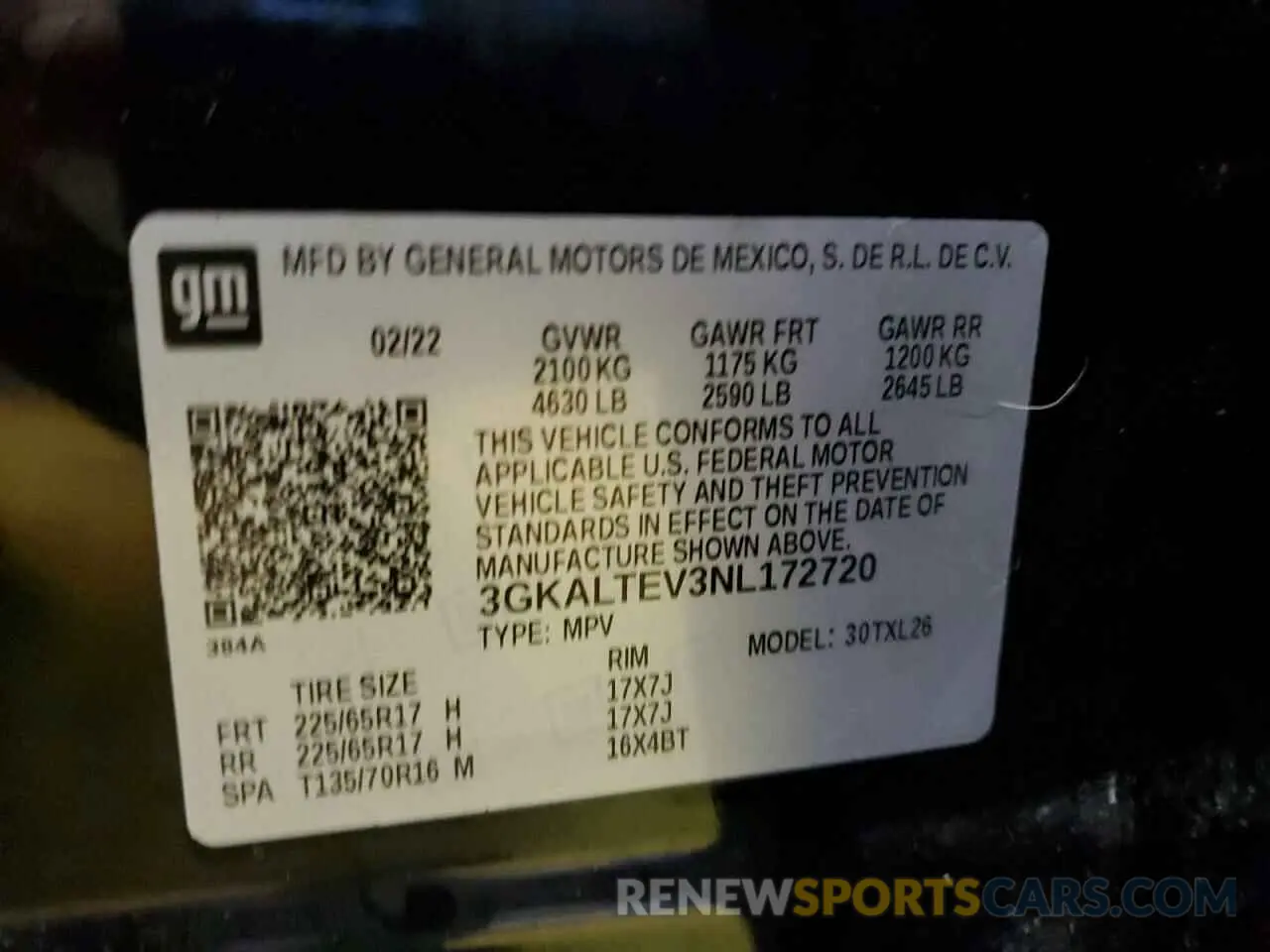 13 Photograph of a damaged car 3GKALTEV3NL172720 GMC TERRAIN 2022