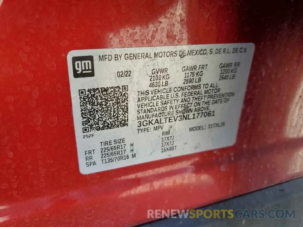 15 Фотография поврежденного автомобиля 3GKALTEV3NL177061 GMC TERRAIN 2022