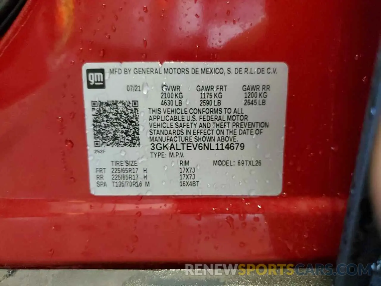 13 Фотография поврежденного автомобиля 3GKALTEV6NL114679 GMC TERRAIN 2022
