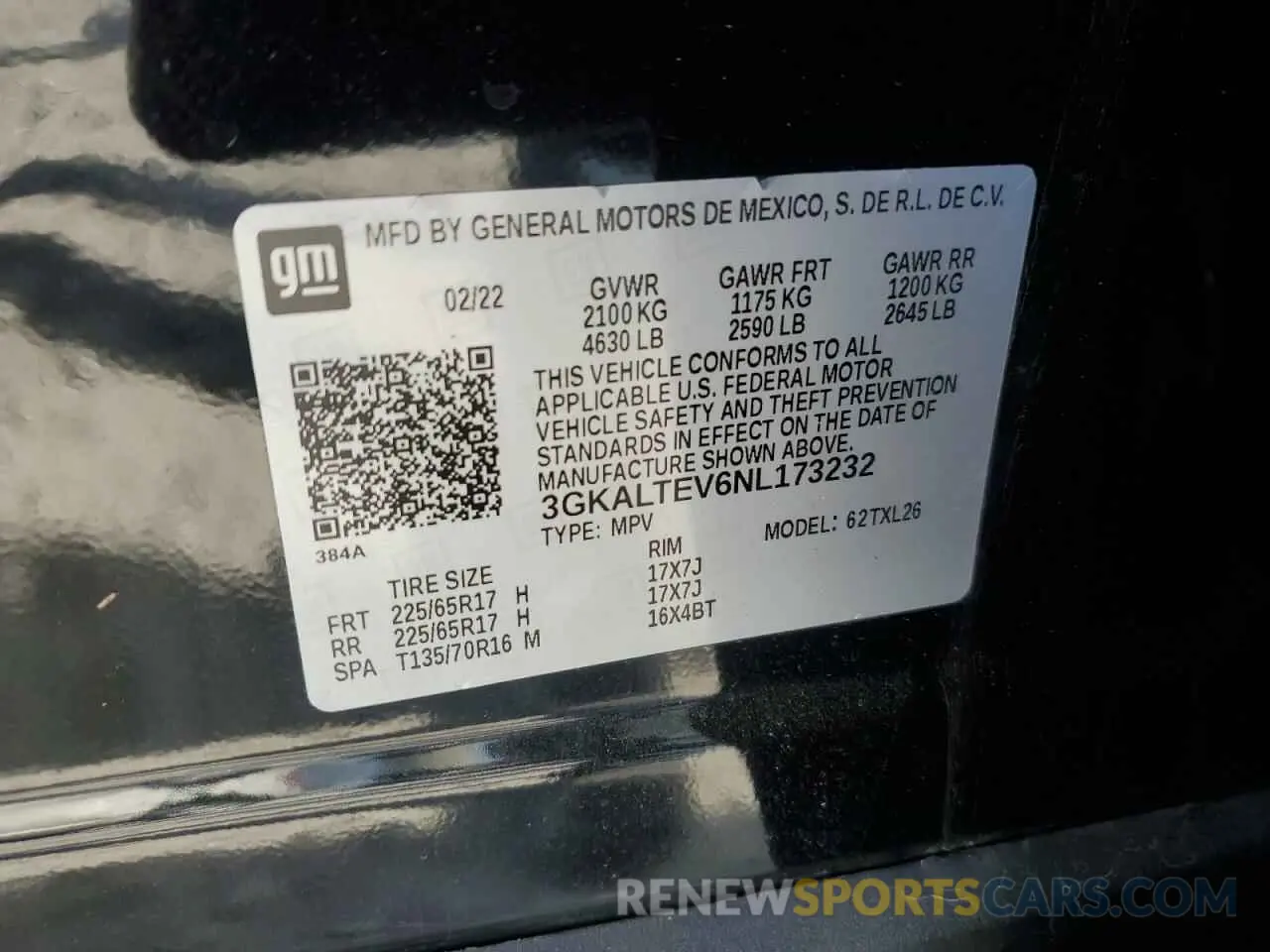 13 Photograph of a damaged car 3GKALTEV6NL173232 GMC TERRAIN 2022