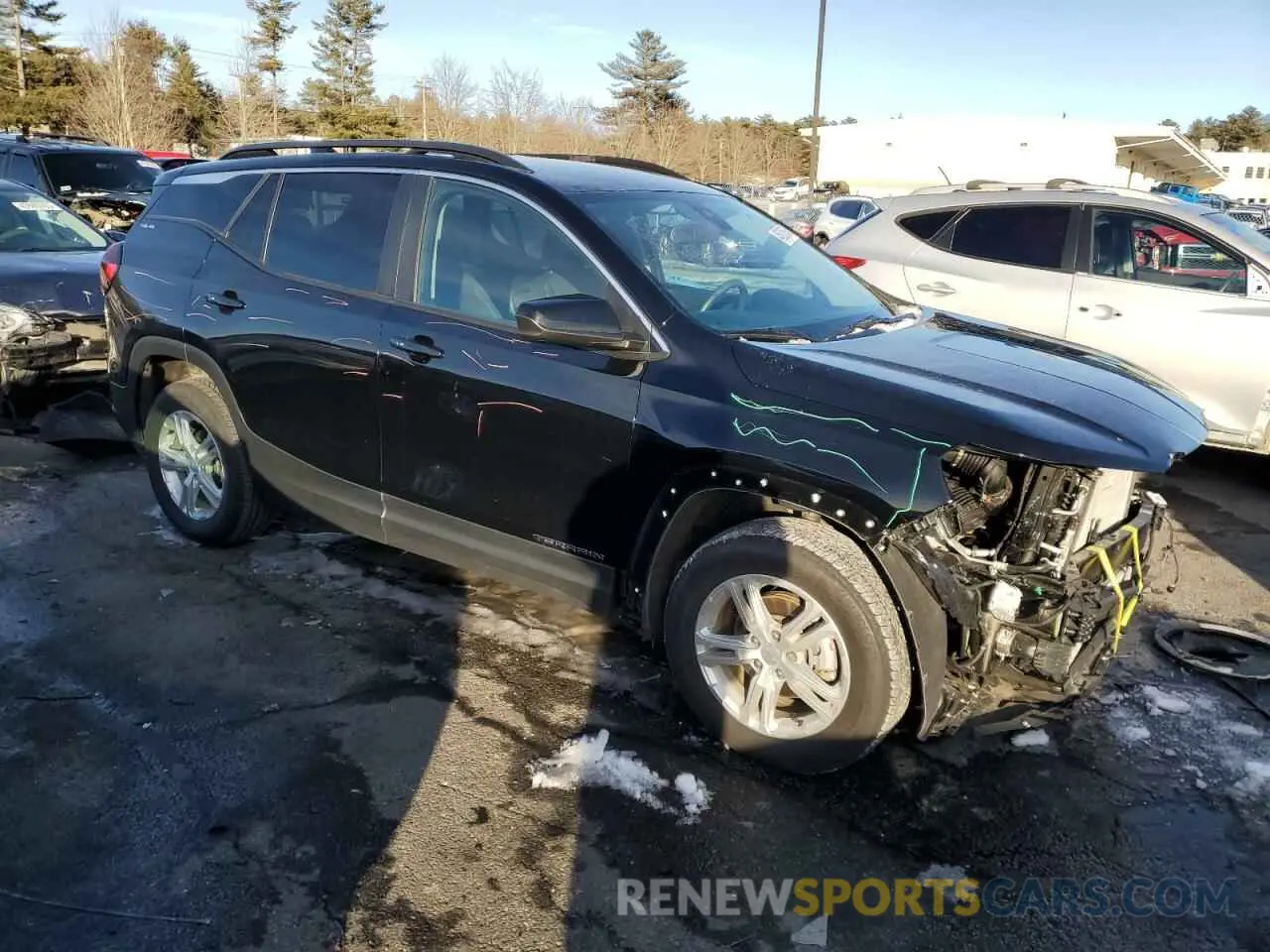 4 Photograph of a damaged car 3GKALTEV6NL262038 GMC TERRAIN 2022