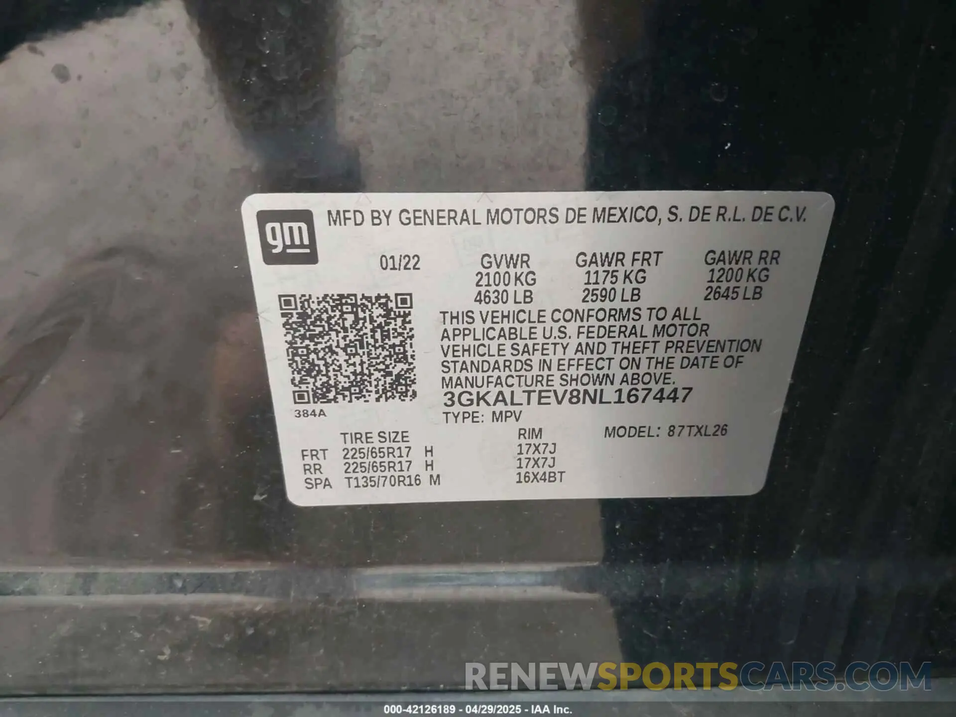 9 Photograph of a damaged car 3GKALTEV8NL167447 GMC TERRAIN 2022