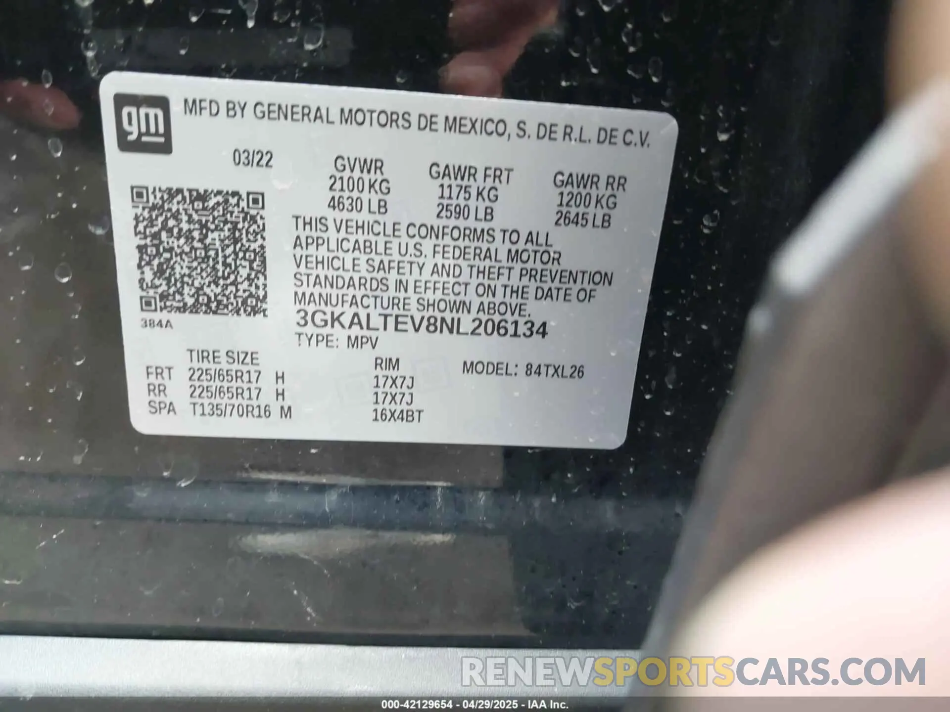 9 Photograph of a damaged car 3GKALTEV8NL206134 GMC TERRAIN 2022