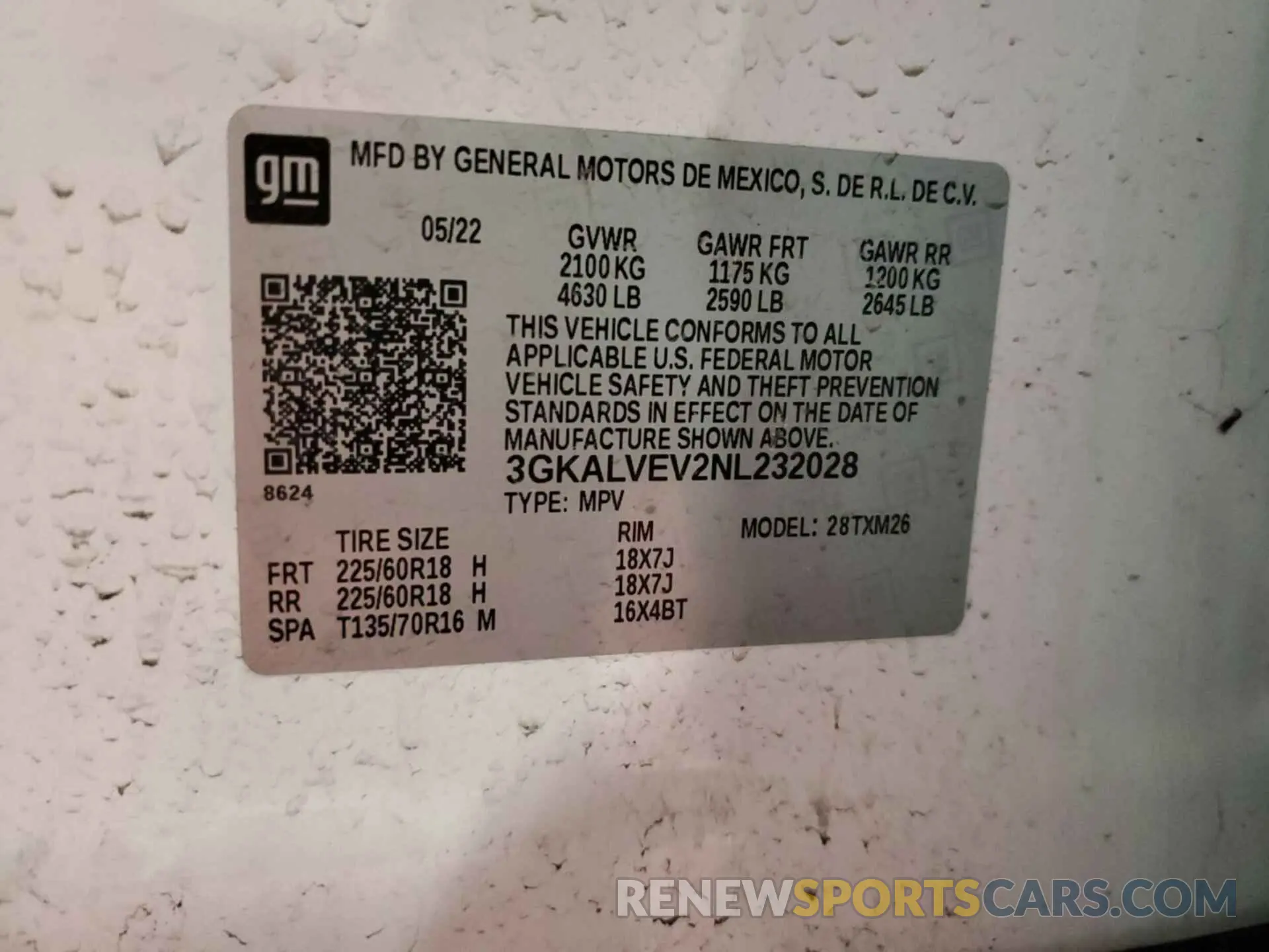 18 Photograph of a damaged car 3GKALVEV2NL232028 GMC TERRAIN 2022