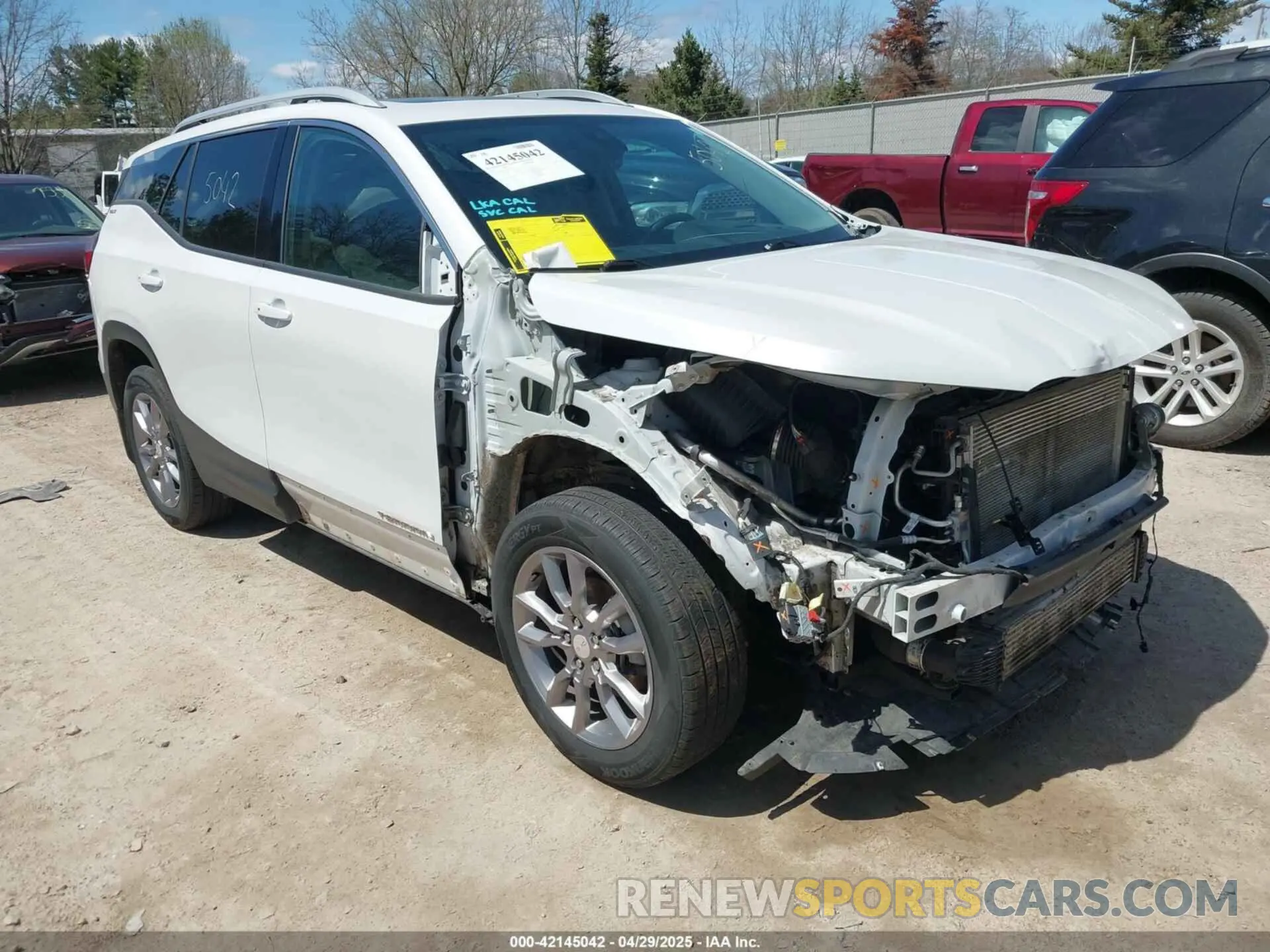 1 Photograph of a damaged car 3GKALVEV5NL125040 GMC TERRAIN 2022