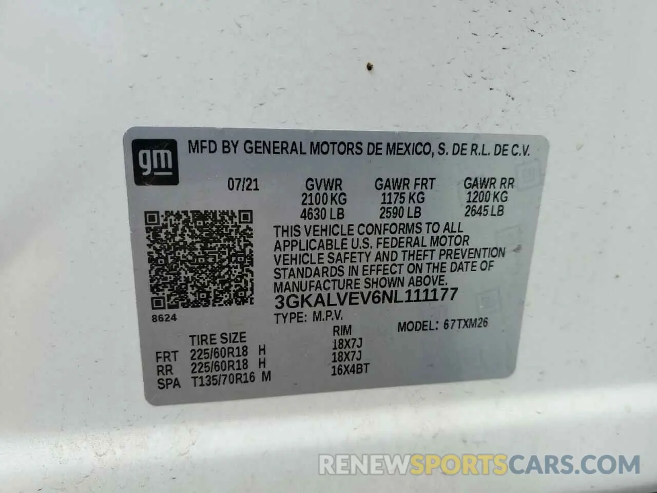 13 Фотография поврежденного автомобиля 3GKALVEV6NL111177 GMC TERRAIN 2022