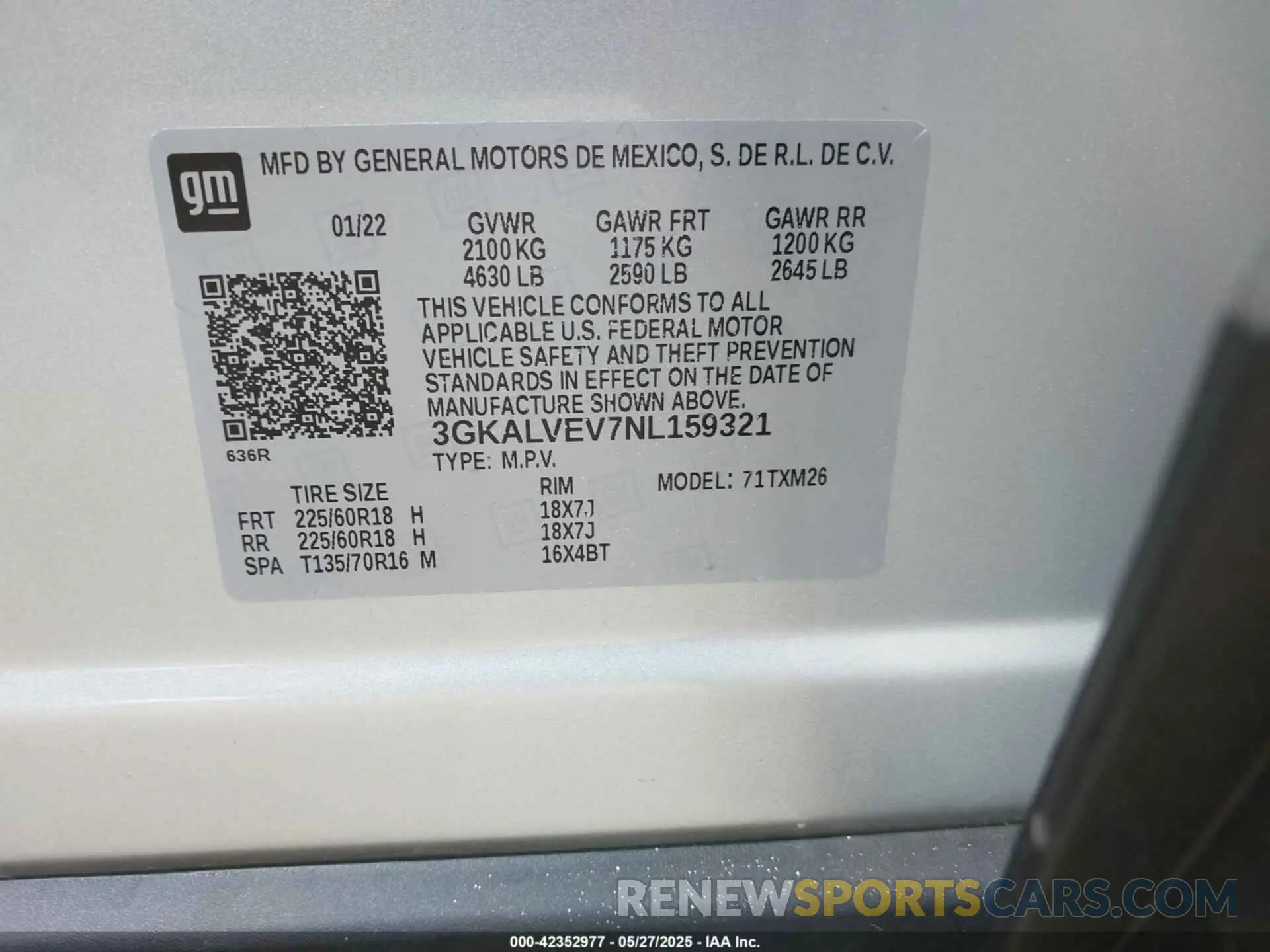 9 Фотография поврежденного автомобиля 3GKALVEV7NL159321 GMC TERRAIN 2022