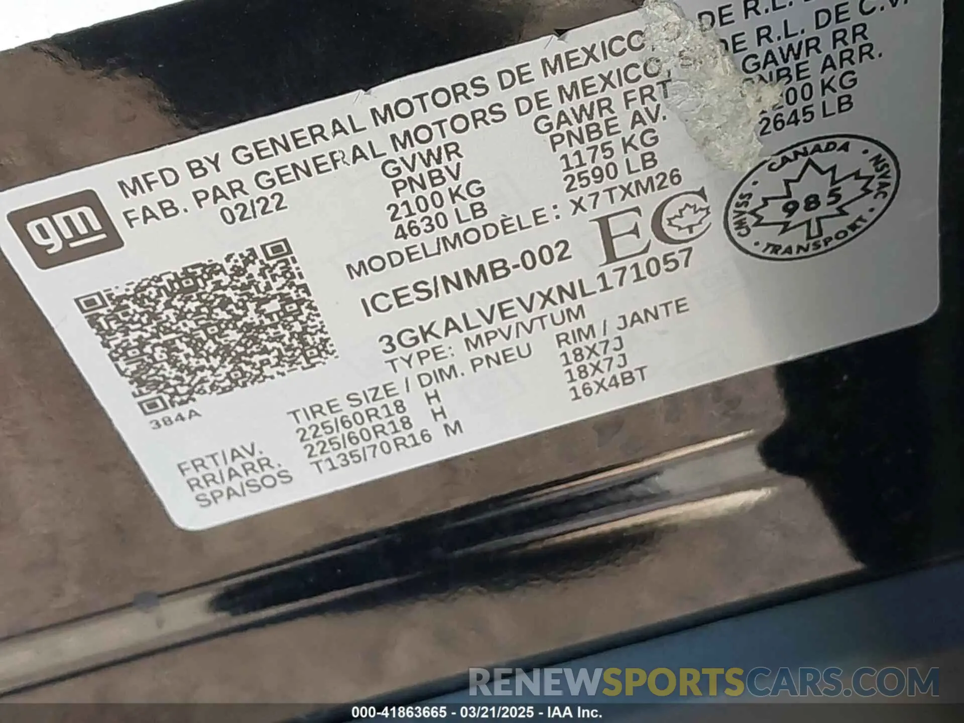 9 Photograph of a damaged car 3GKALVEVXNL171057 GMC TERRAIN 2022