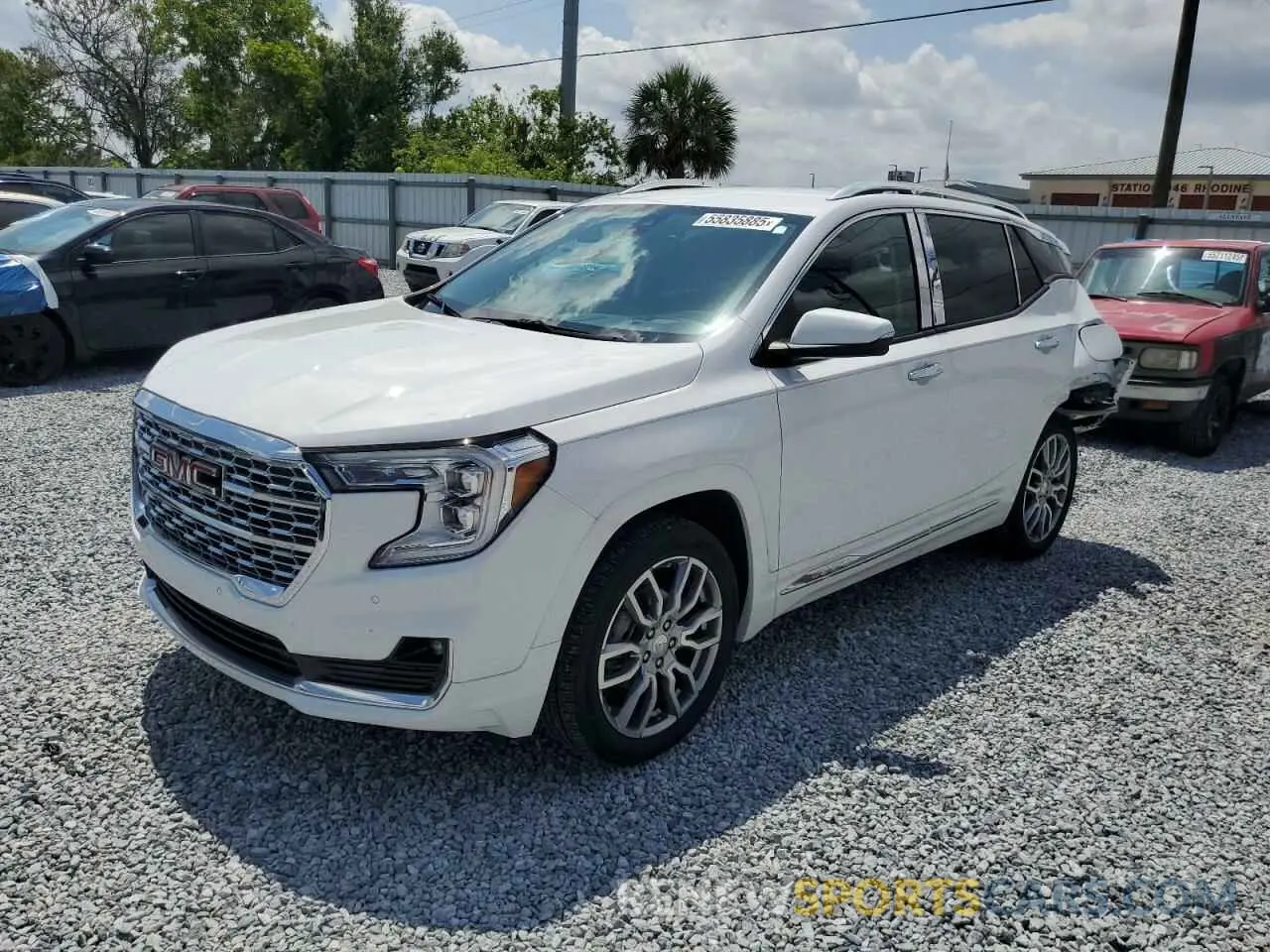 1 Photograph of a damaged car 3GKALXEV0NL296872 GMC TERRAIN 2022