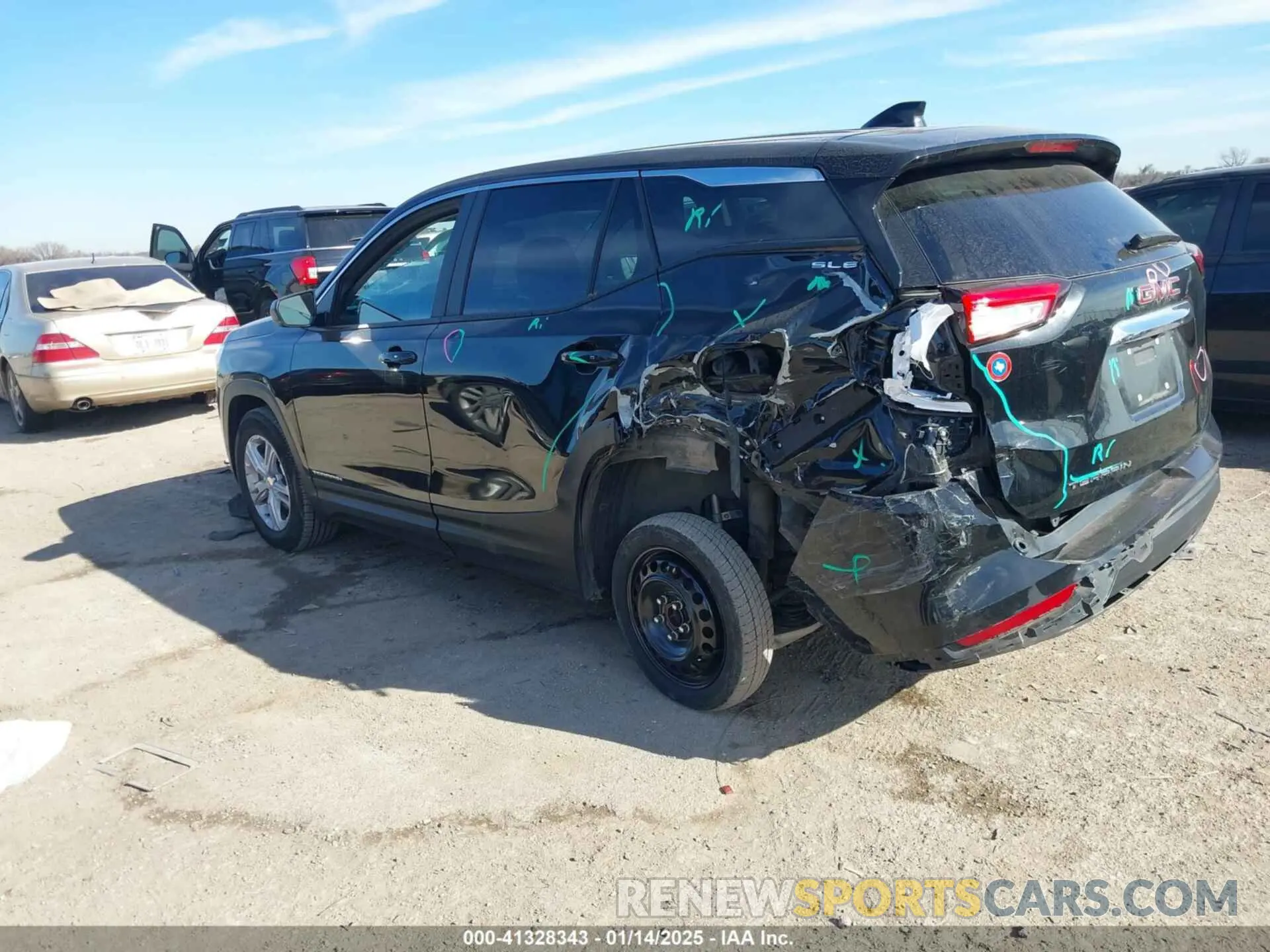 3 Photograph of a damaged car 3GKALMEG0PL134713 GMC TERRAIN 2023