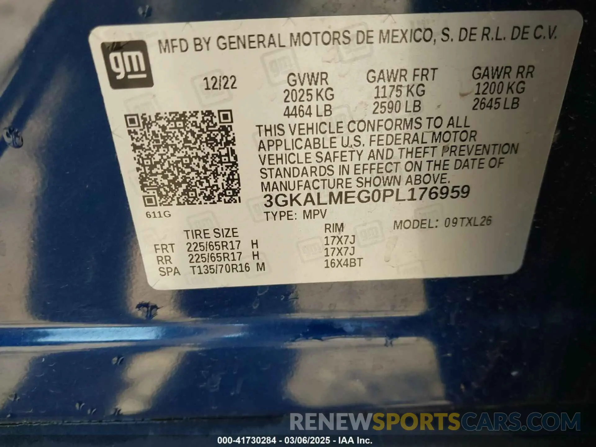 9 Фотография поврежденного автомобиля 3GKALMEG0PL176959 GMC TERRAIN 2023