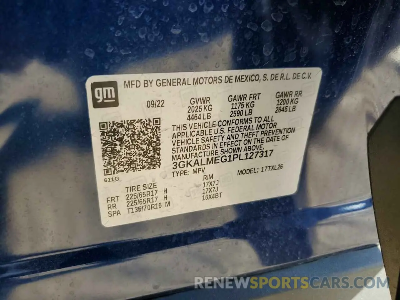 14 Photograph of a damaged car 3GKALMEG1PL127317 GMC TERRAIN 2023