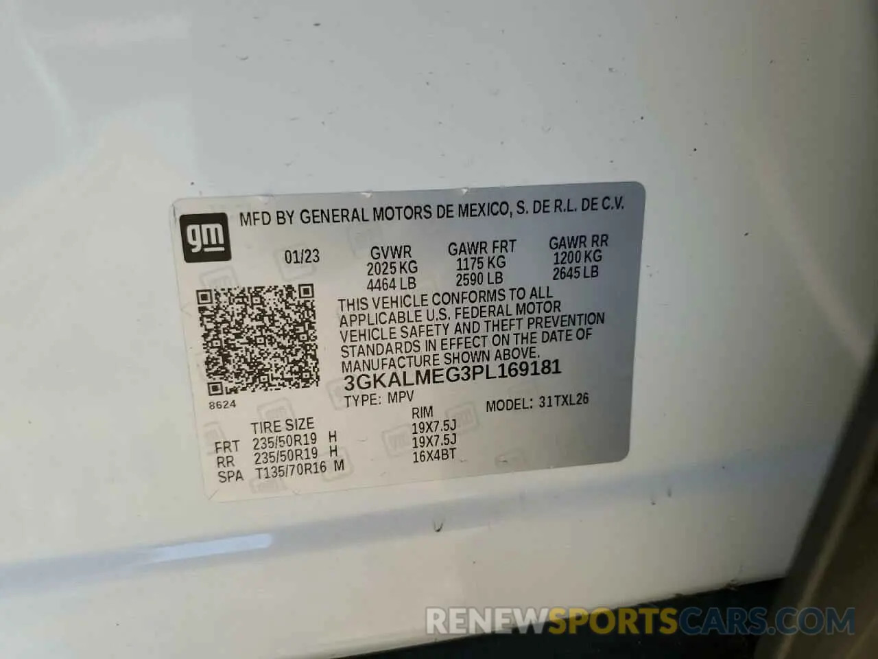 15 Photograph of a damaged car 3GKALMEG3PL169181 GMC TERRAIN 2023