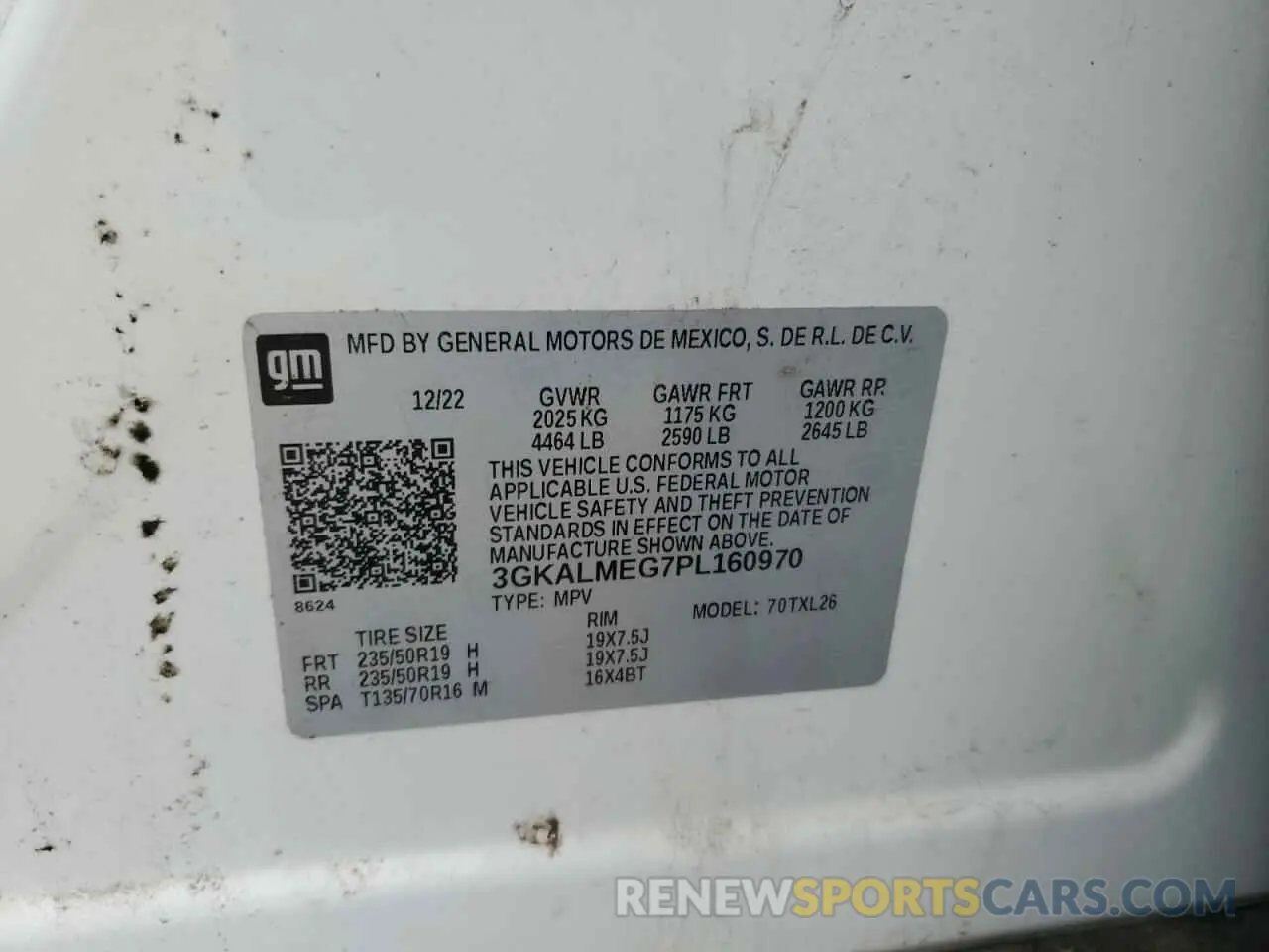 12 Фотография поврежденного автомобиля 3GKALMEG7PL160970 GMC TERRAIN 2023