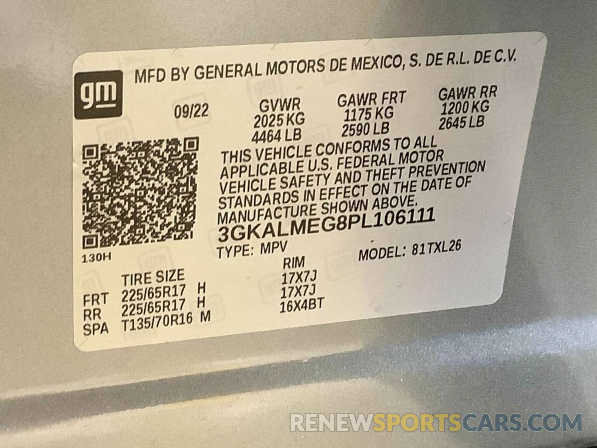 23 Photograph of a damaged car 3GKALMEG8PL106111 GMC TERRAIN 2023