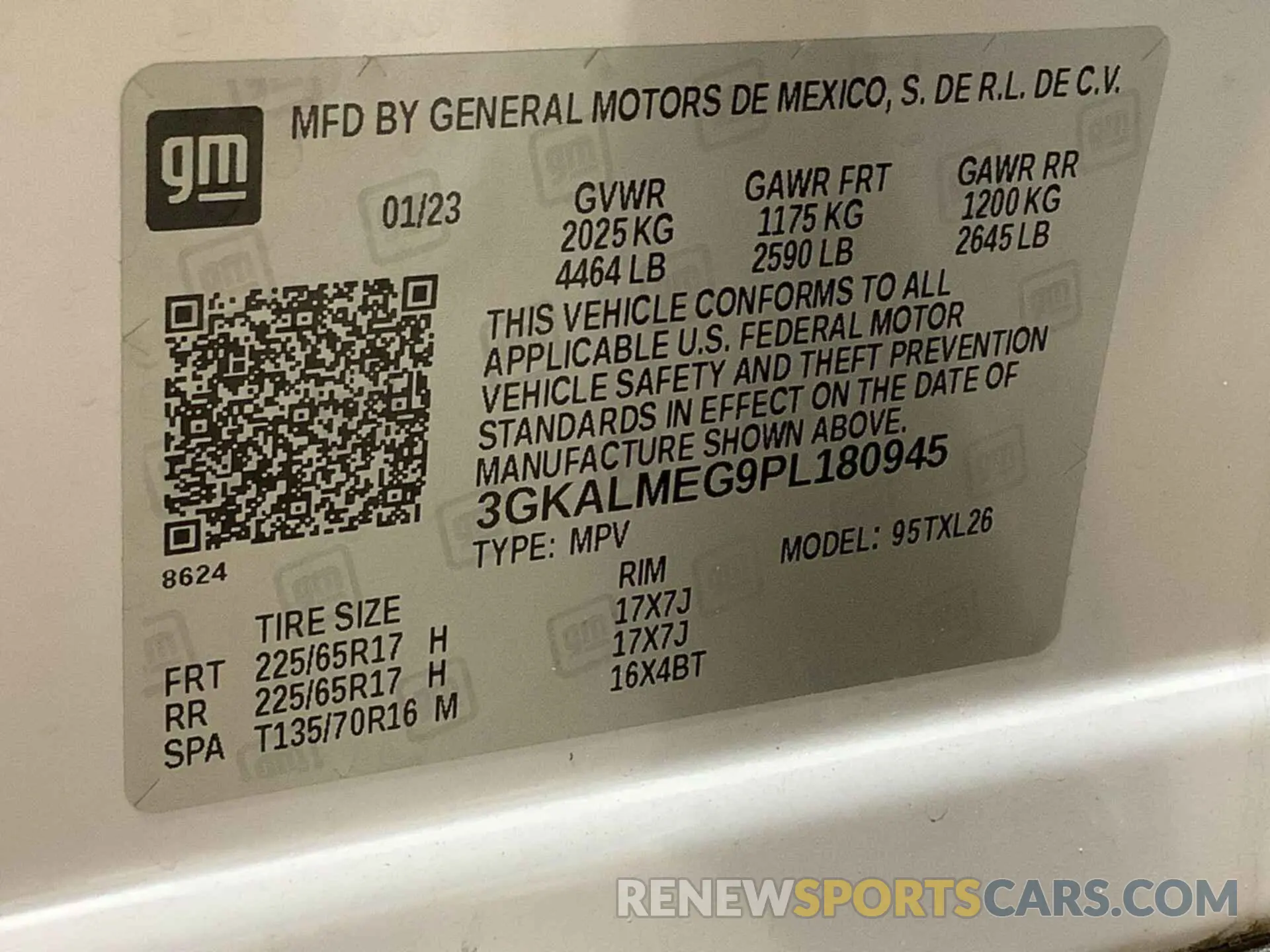 23 Фотография поврежденного автомобиля 3GKALMEG9PL180945 GMC TERRAIN 2023