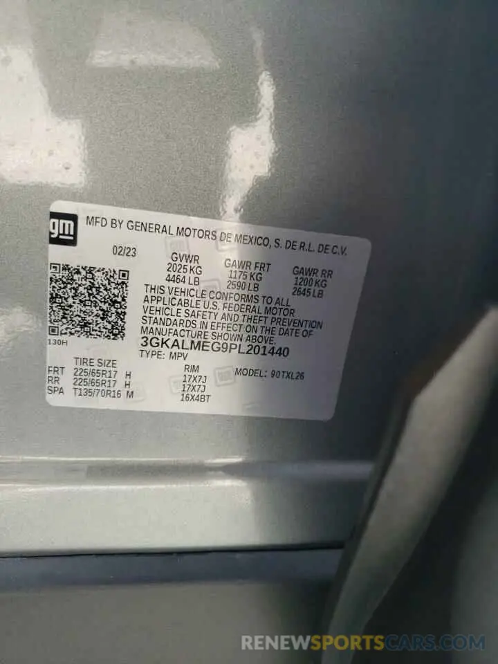 13 Фотография поврежденного автомобиля 3GKALMEG9PL201440 GMC TERRAIN 2023