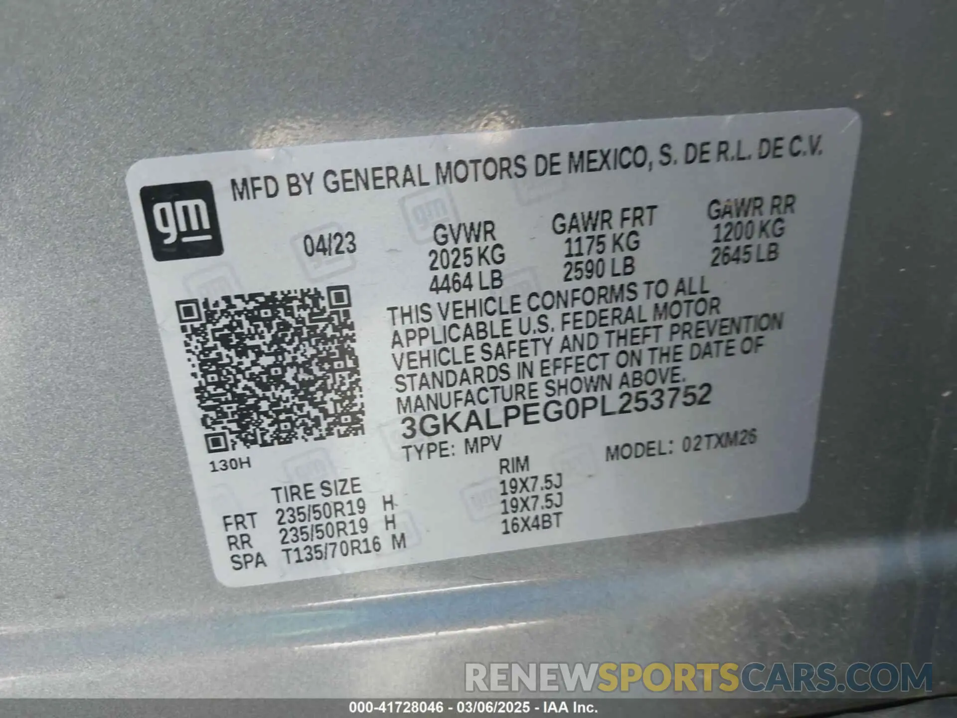 9 Фотография поврежденного автомобиля 3GKALPEG0PL253752 GMC TERRAIN 2023
