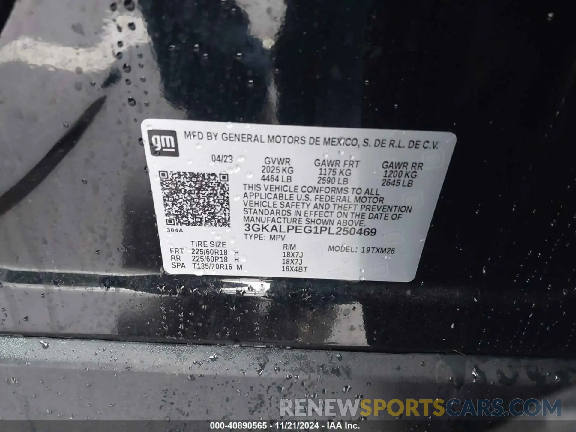 9 Фотография поврежденного автомобиля 3GKALPEG1PL250469 GMC TERRAIN 2023