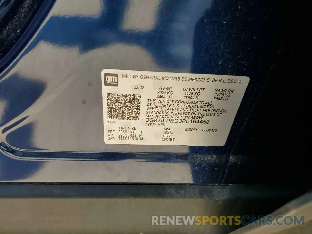 14 Photograph of a damaged car 3GKALPEG3PL164452 GMC TERRAIN 2023