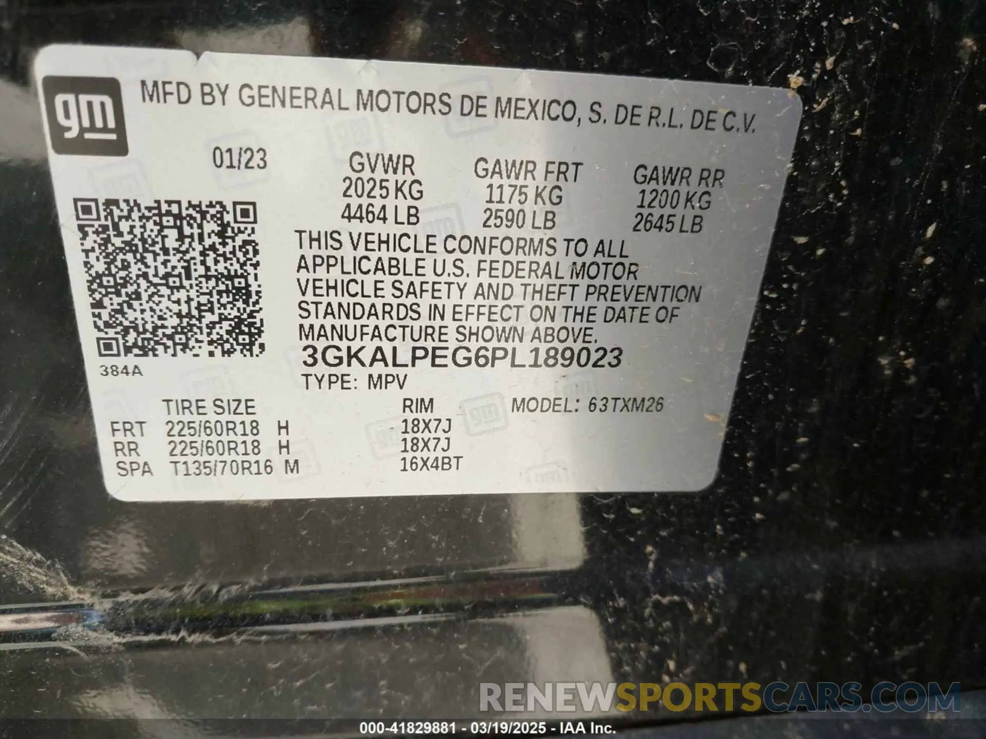 9 Фотография поврежденного автомобиля 3GKALPEG6PL189023 GMC TERRAIN 2023