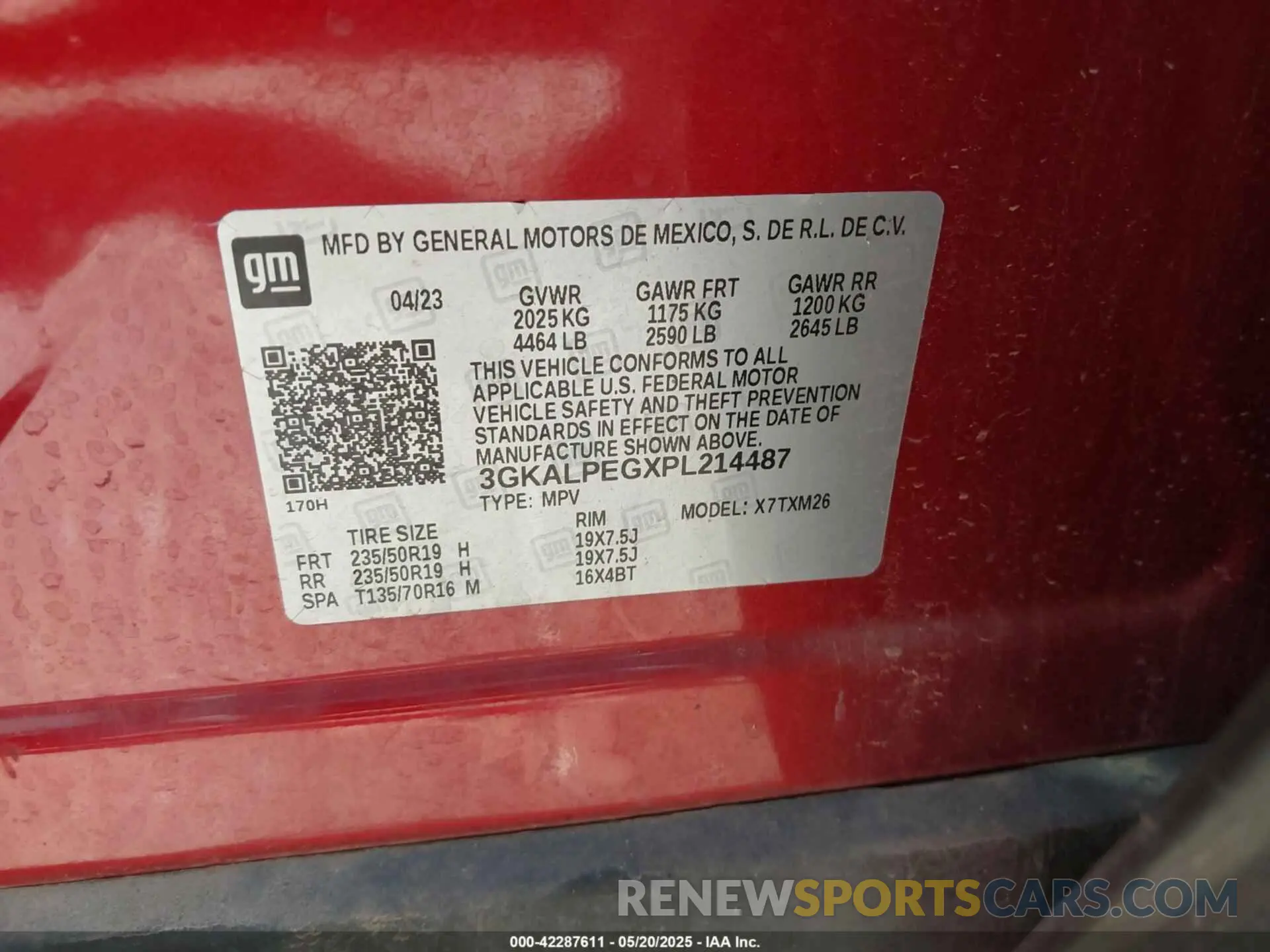 9 Photograph of a damaged car 3GKALPEGXPL214487 GMC TERRAIN 2023