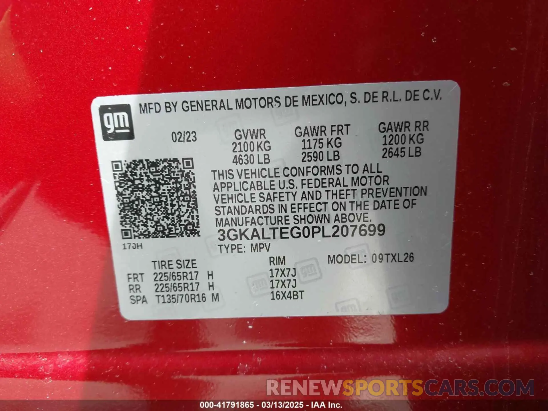 9 Фотография поврежденного автомобиля 3GKALTEG0PL207699 GMC TERRAIN 2023