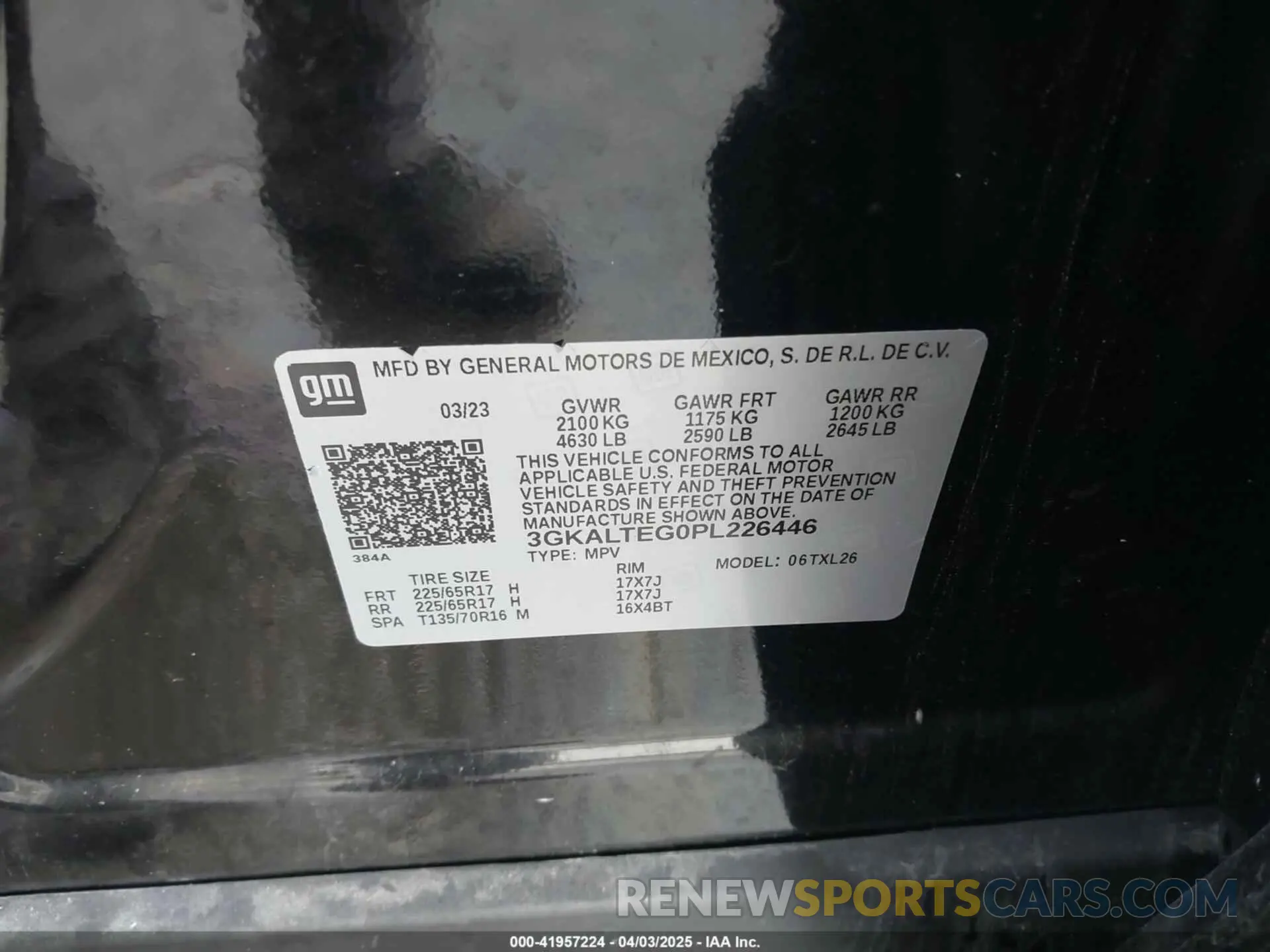 9 Фотография поврежденного автомобиля 3GKALTEG0PL226446 GMC TERRAIN 2023