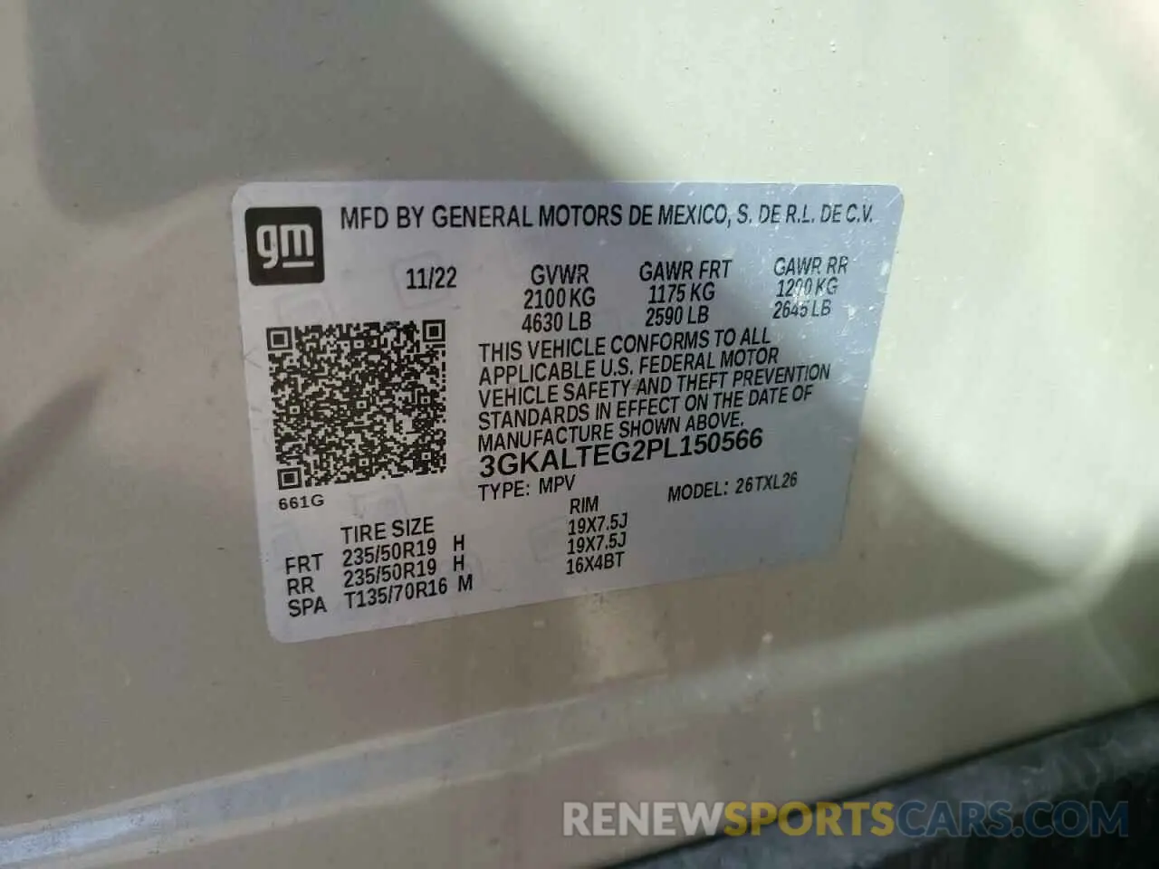13 Photograph of a damaged car 3GKALTEG2PL150566 GMC TERRAIN 2023