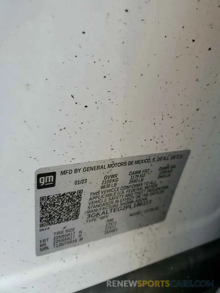 13 Photograph of a damaged car 3GKALTEG2PL186113 GMC TERRAIN 2023