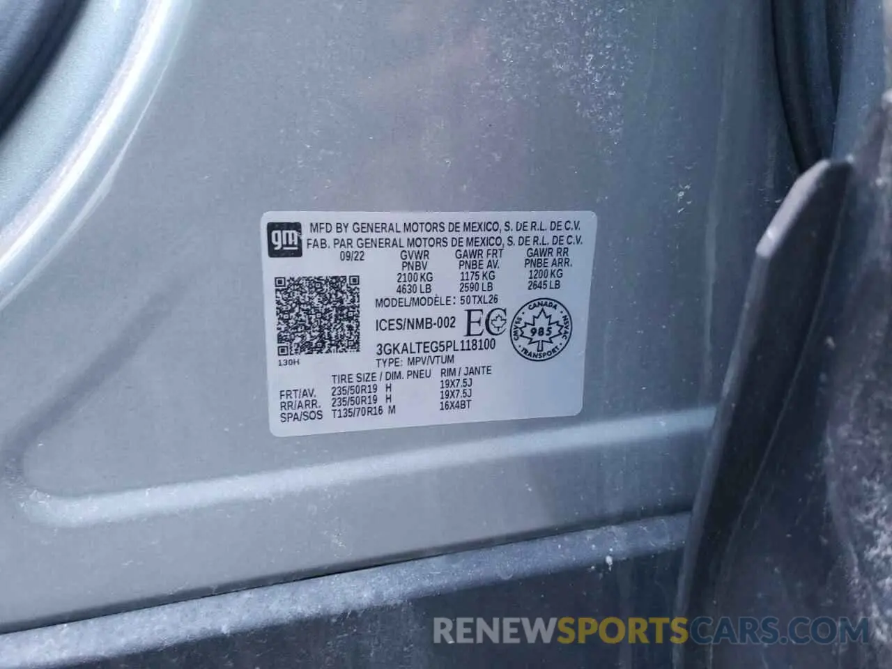 14 Photograph of a damaged car 3GKALTEG5PL118100 GMC TERRAIN 2023