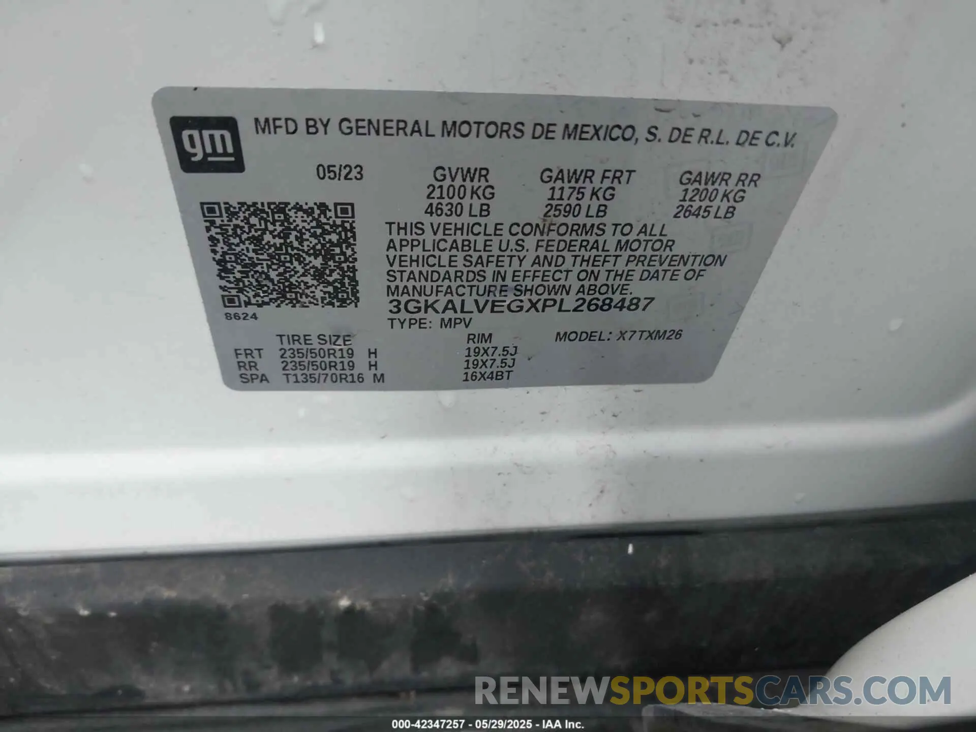 9 Photograph of a damaged car 3GKALVEGXPL268487 GMC TERRAIN 2023