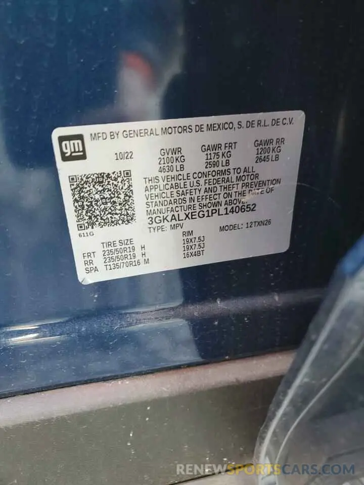 12 Photograph of a damaged car 3GKALXEG1PL140652 GMC TERRAIN 2023