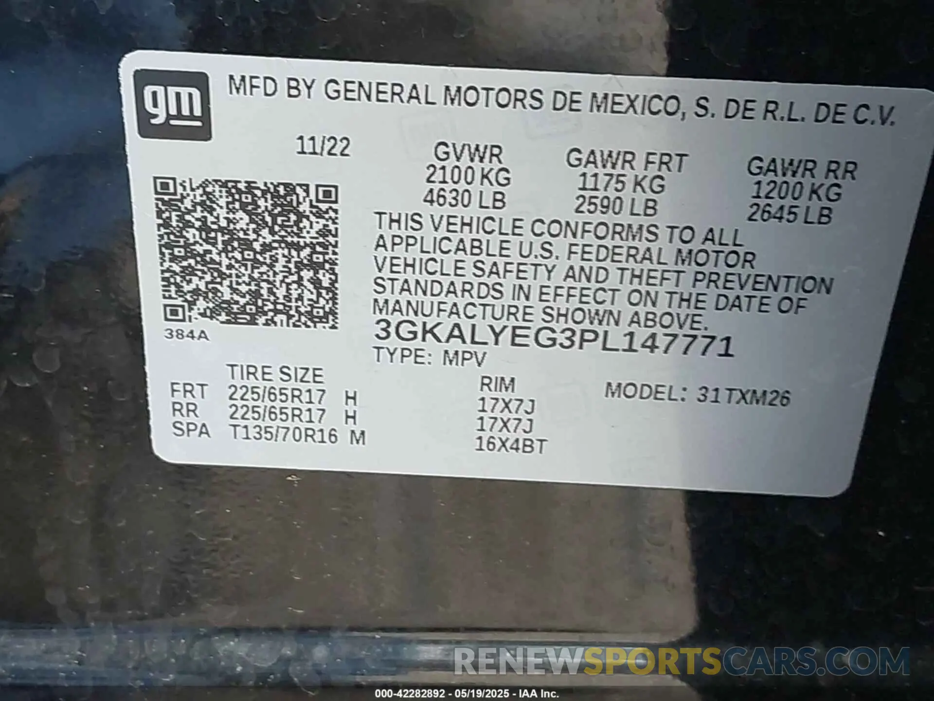 9 Photograph of a damaged car 3GKALYEG3PL147771 GMC TERRAIN 2023