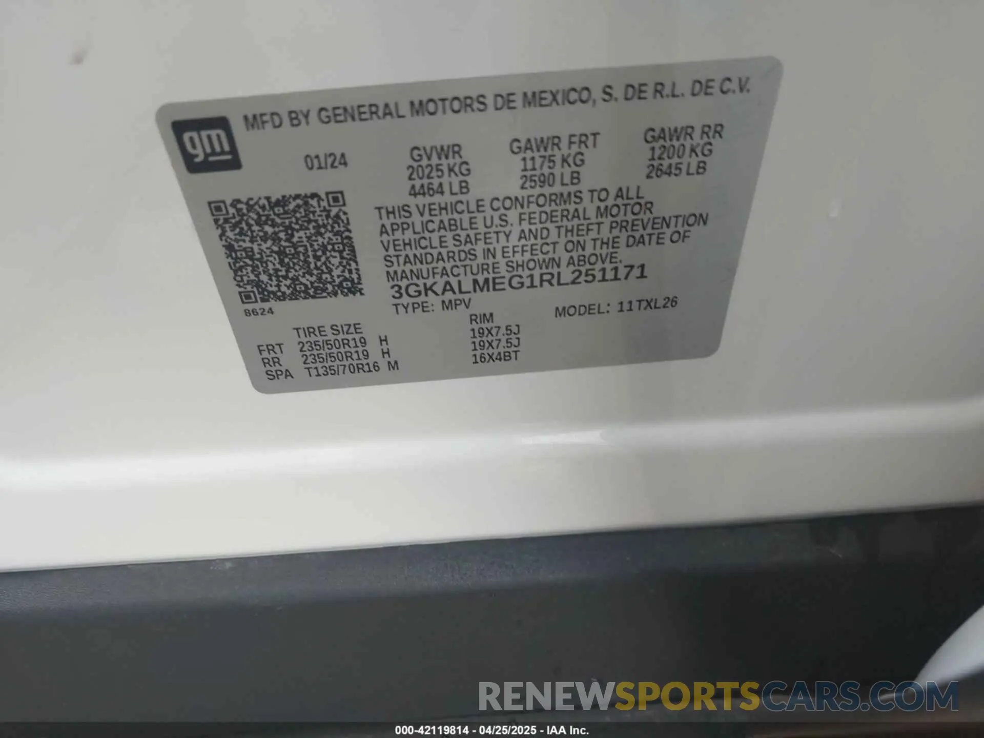 9 Photograph of a damaged car 3GKALMEG1RL251171 GMC TERRAIN 2024