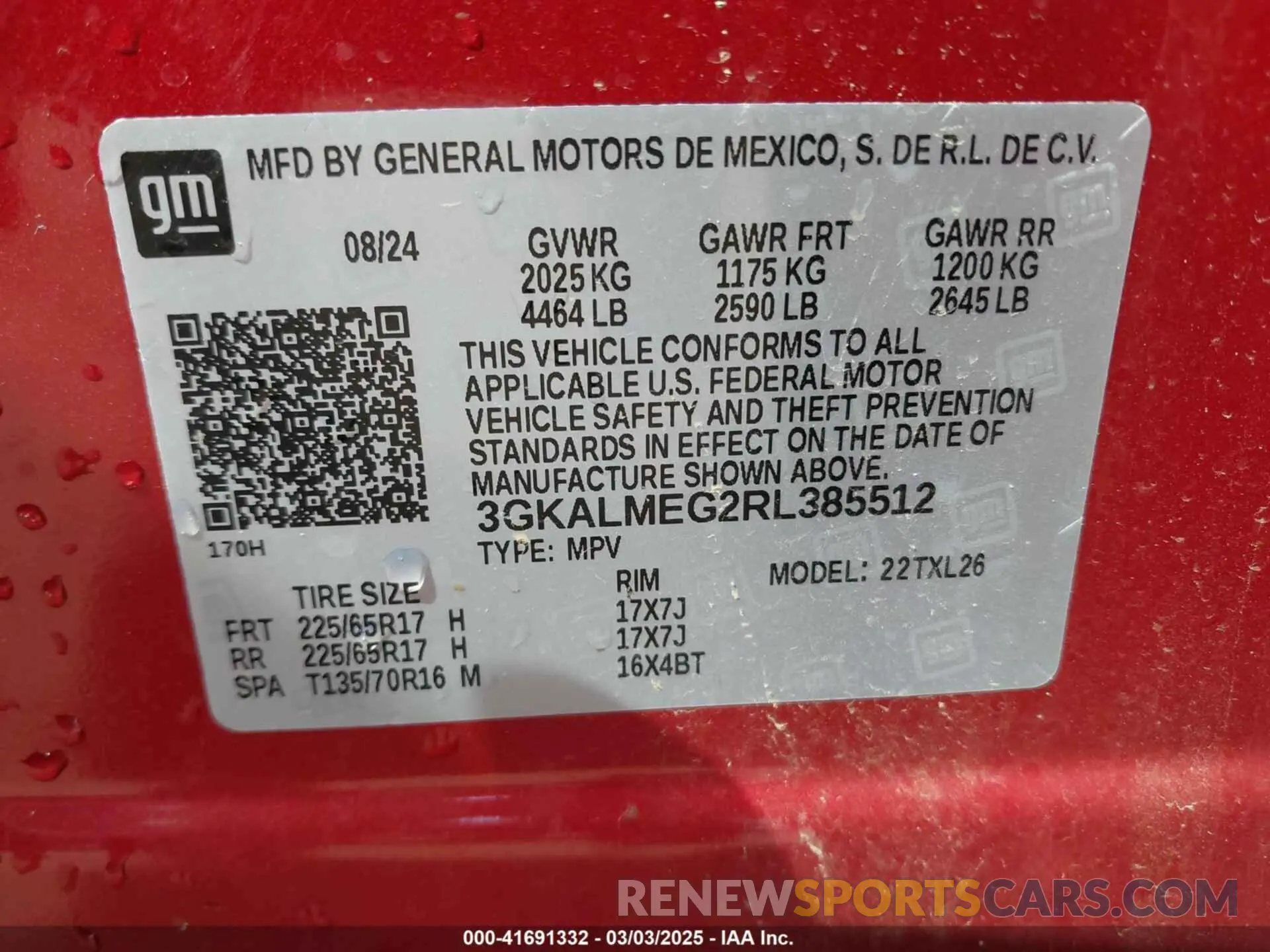 9 Фотография поврежденного автомобиля 3GKALMEG2RL385512 GMC TERRAIN 2024