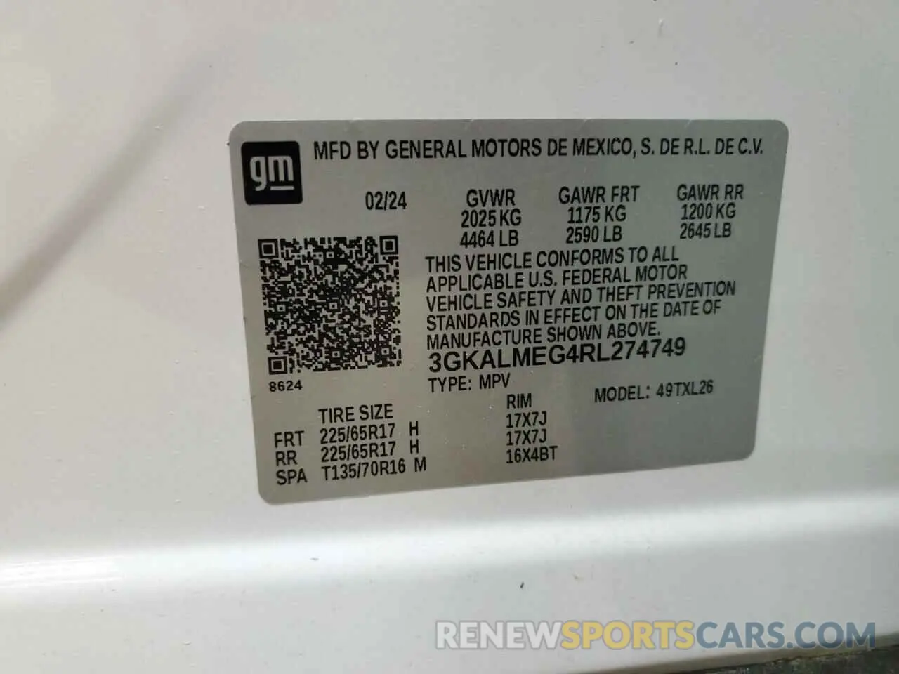 13 Фотография поврежденного автомобиля 3GKALMEG4RL274749 GMC TERRAIN 2024