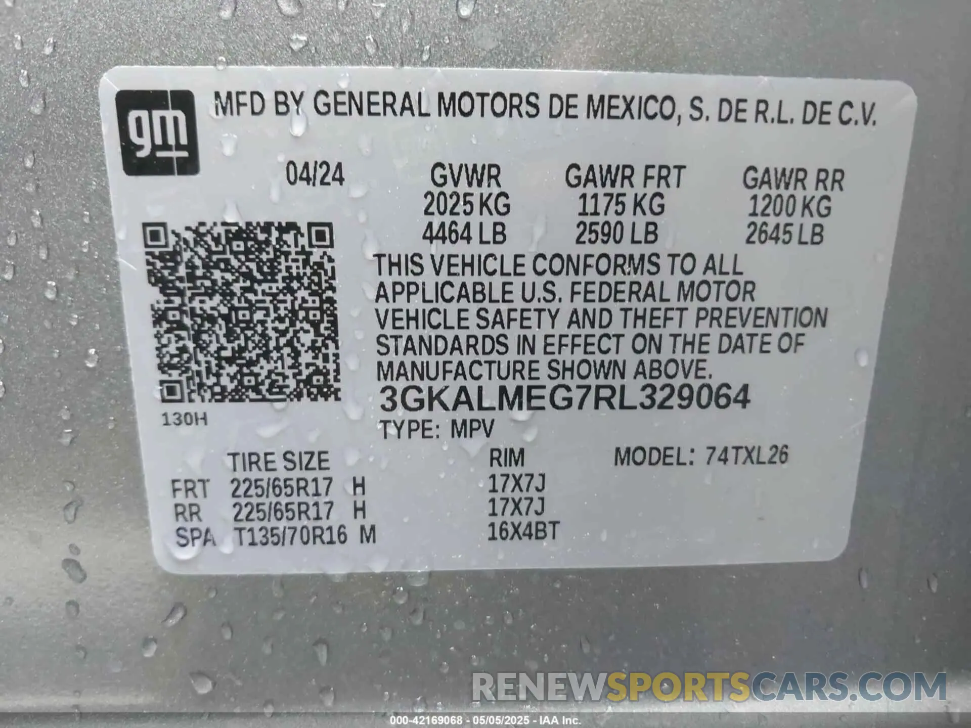 9 Photograph of a damaged car 3GKALMEG7RL329064 GMC TERRAIN 2024