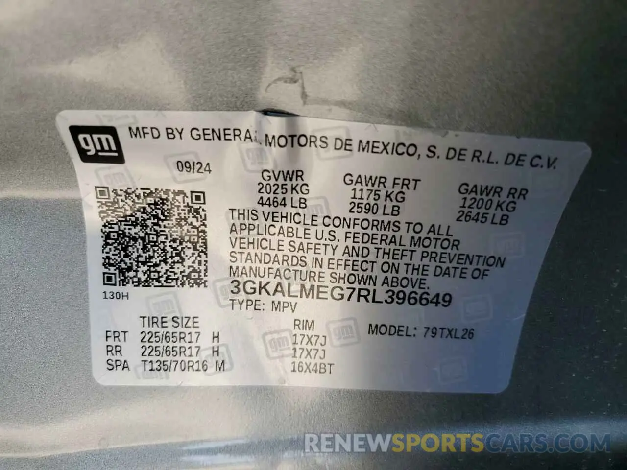 14 Photograph of a damaged car 3GKALMEG7RL396649 GMC TERRAIN 2024