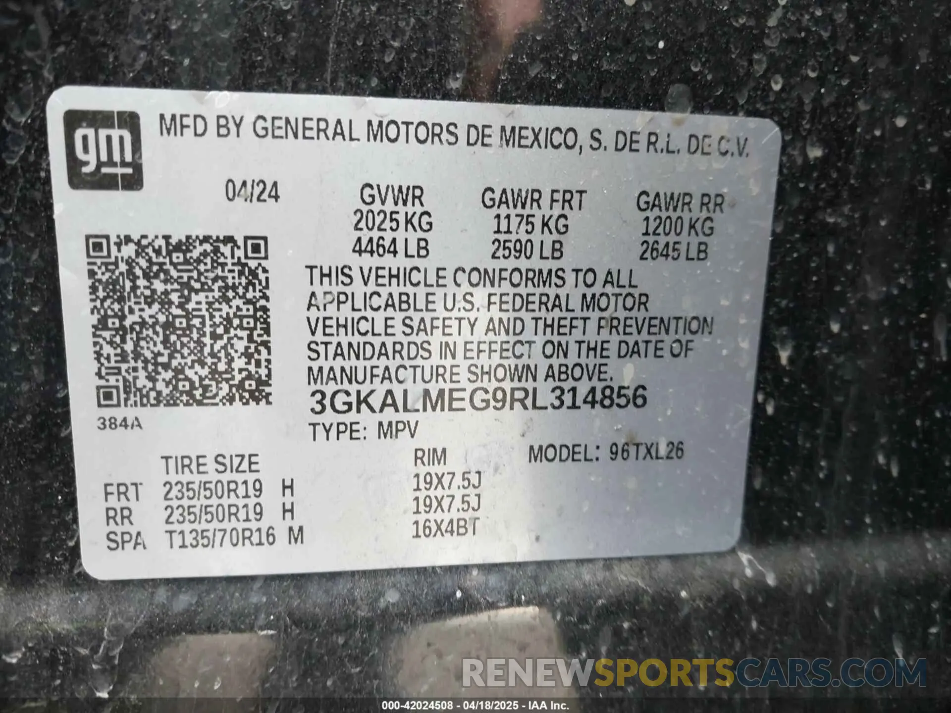 9 Фотография поврежденного автомобиля 3GKALMEG9RL314856 GMC TERRAIN 2024