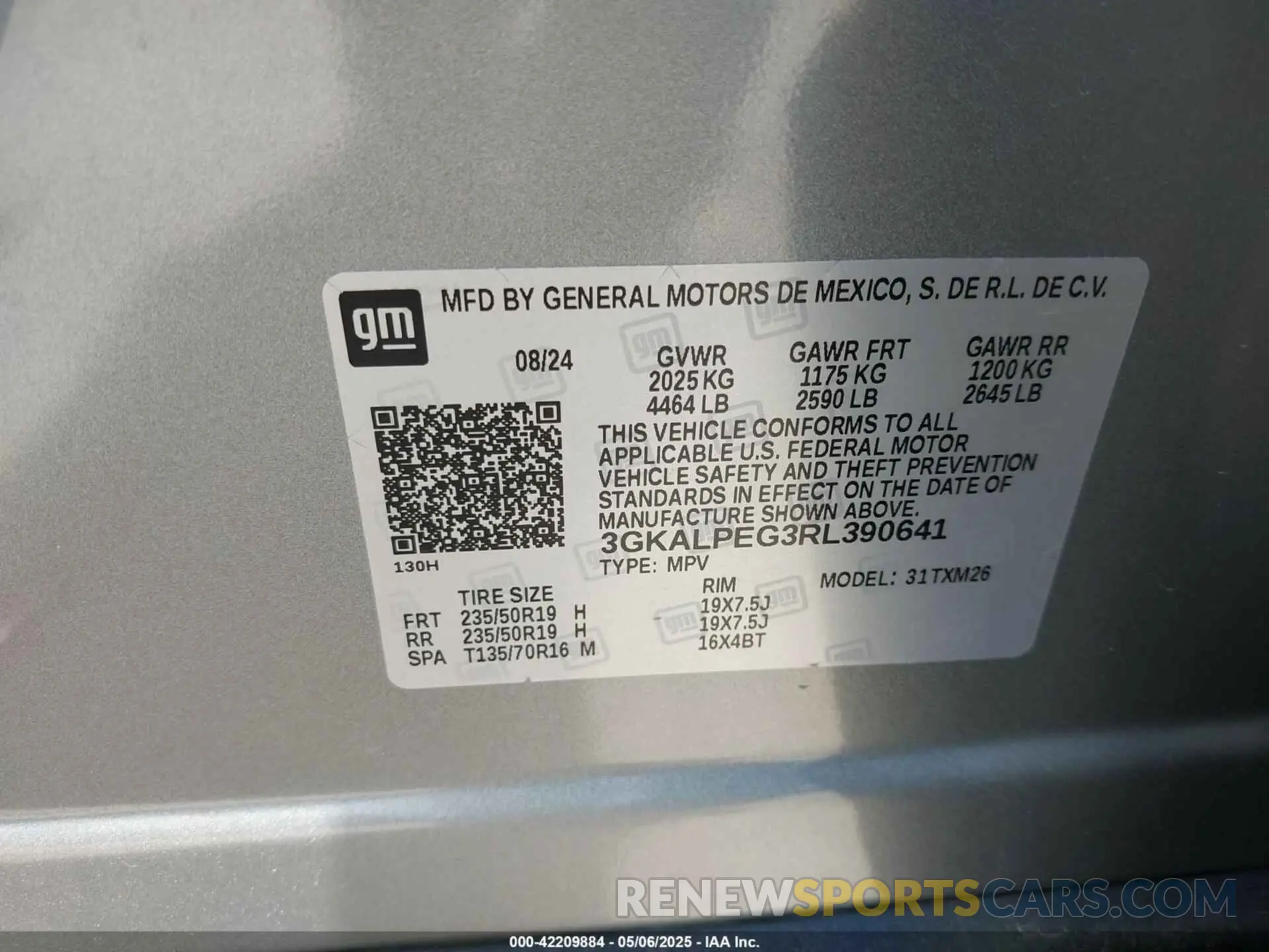 9 Photograph of a damaged car 3GKALPEG3RL390641 GMC TERRAIN 2024