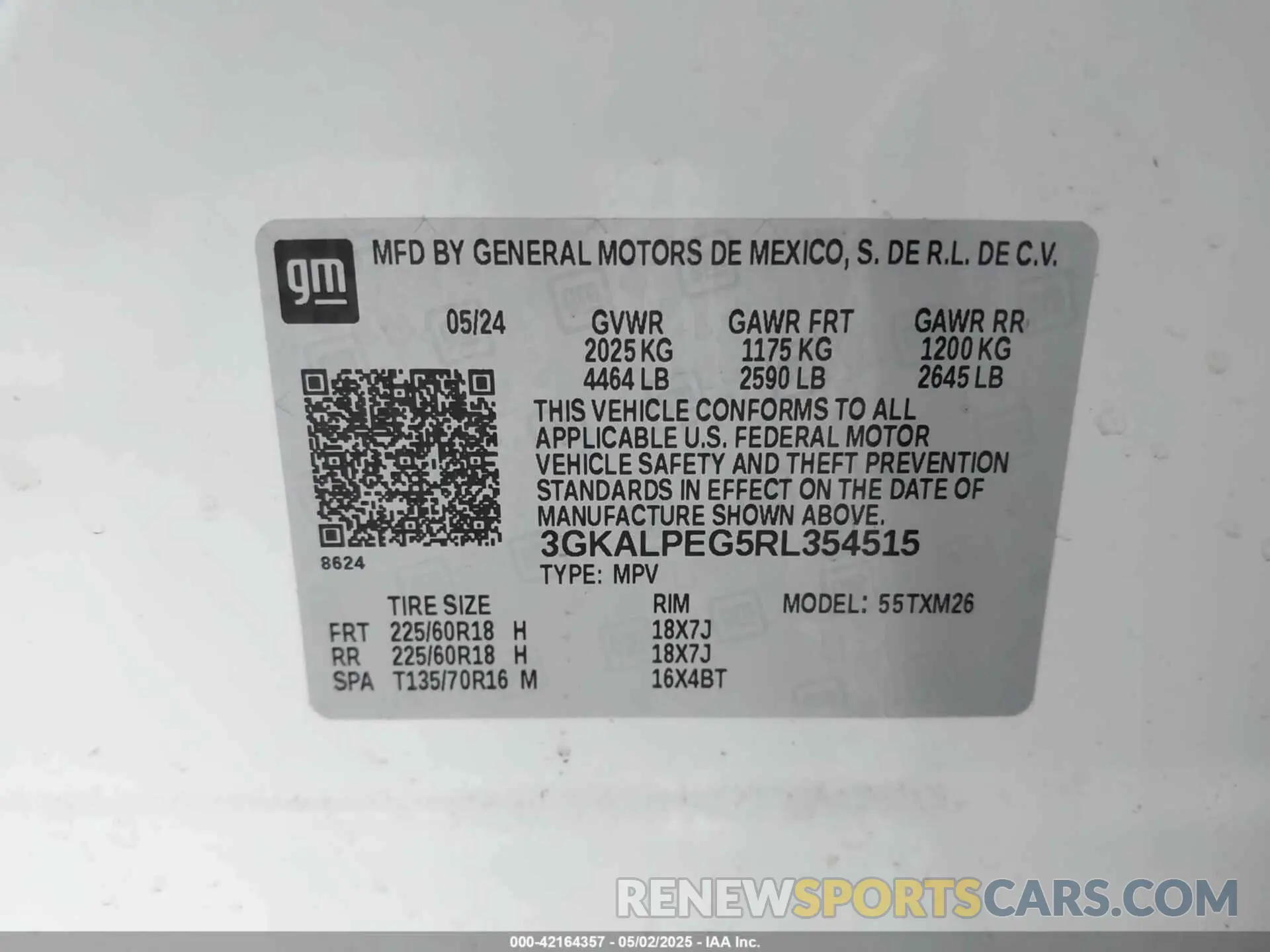 9 Photograph of a damaged car 3GKALPEG5RL354515 GMC TERRAIN 2024