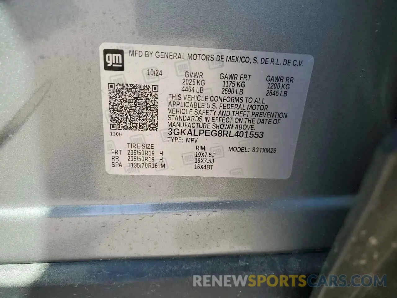 13 Photograph of a damaged car 3GKALPEG8RL401553 GMC TERRAIN 2024