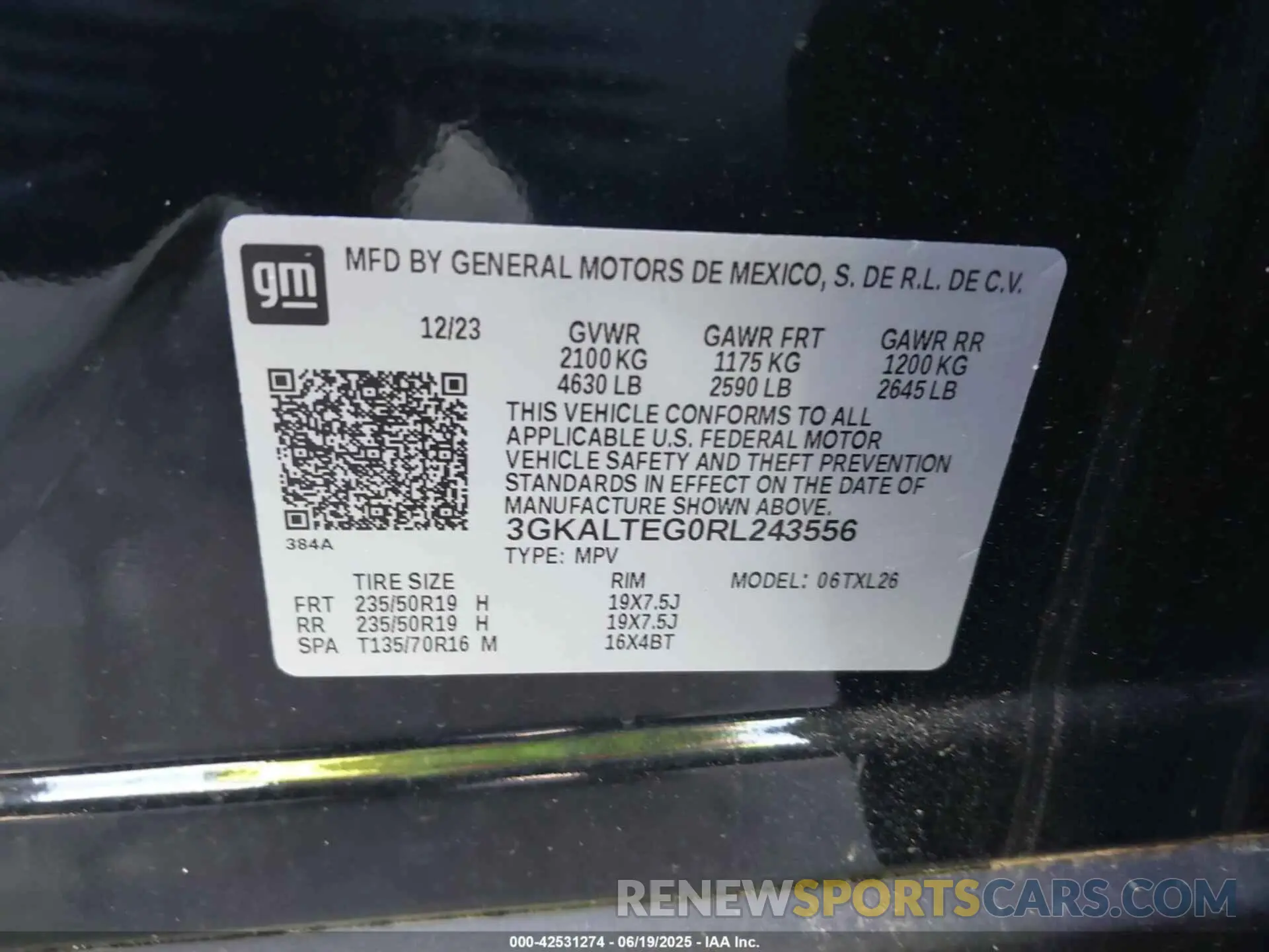 9 Photograph of a damaged car 3GKALTEG0RL243556 GMC TERRAIN 2024