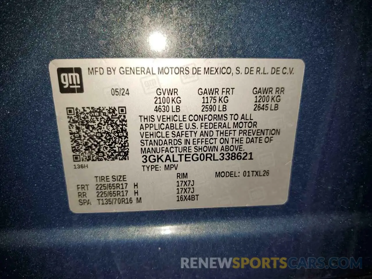 13 Photograph of a damaged car 3GKALTEG0RL338621 GMC TERRAIN 2024